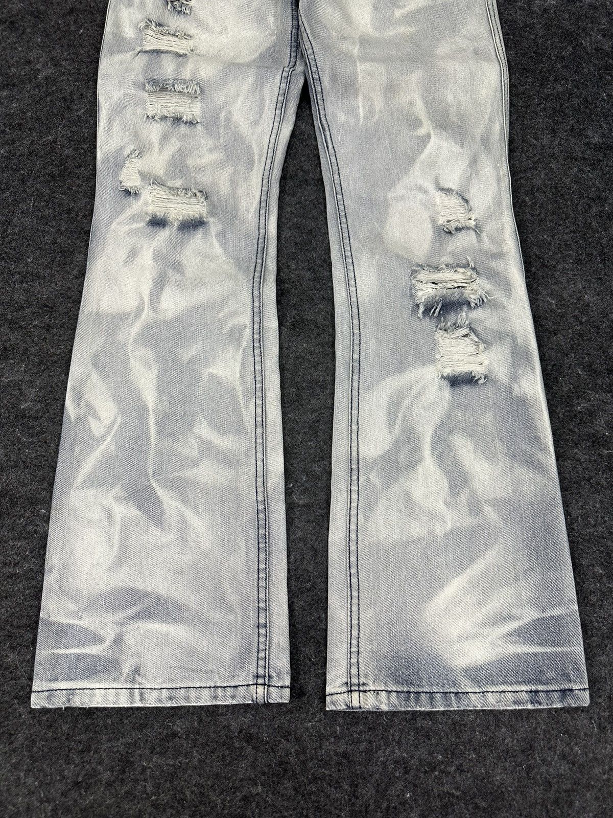 If Six Was Nine Vintage Zerosail Rock Punk Flare Denim D716 Size US 32 / EU 48 - 2 Thumbnail