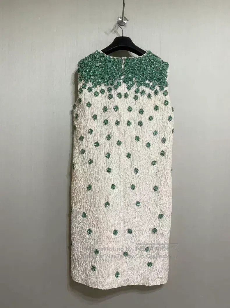 Dries Van Noten Dries Van Noten Heavy Beaded Silk Brocade Dress Size M / US 6-8 / IT 42-44 - 3 Thumbnail