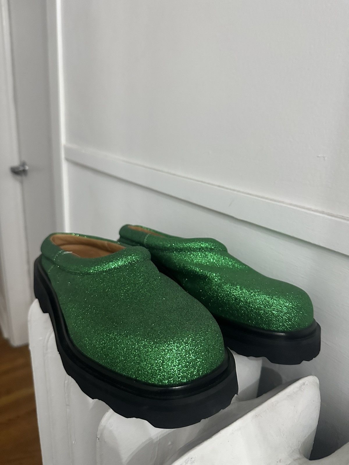 Marni Marni Green glitter loafers / slip ons Size US 10 / IT 40 - 7 Thumbnail