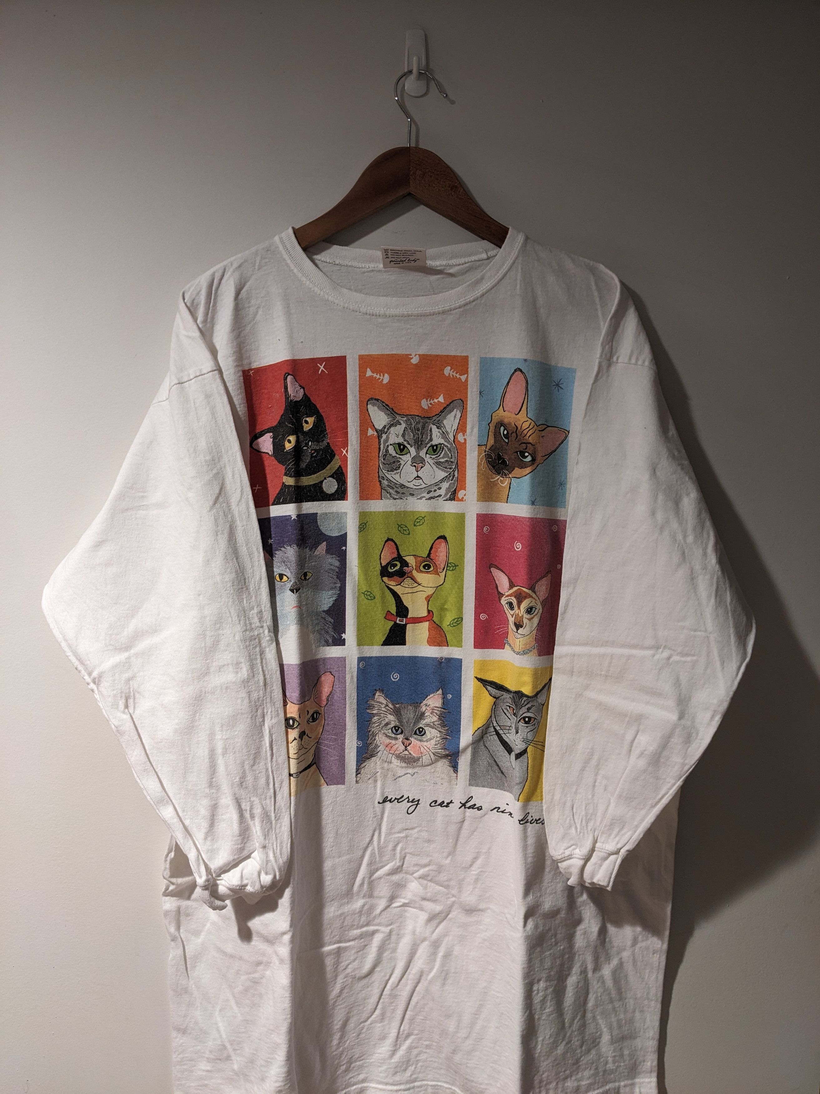 Other Vintage 2000 Cat Animal Nature Portrait Long-Sleeve T-Shirt Size US XXL / EU 58 / 5 - 1 Thumbnail