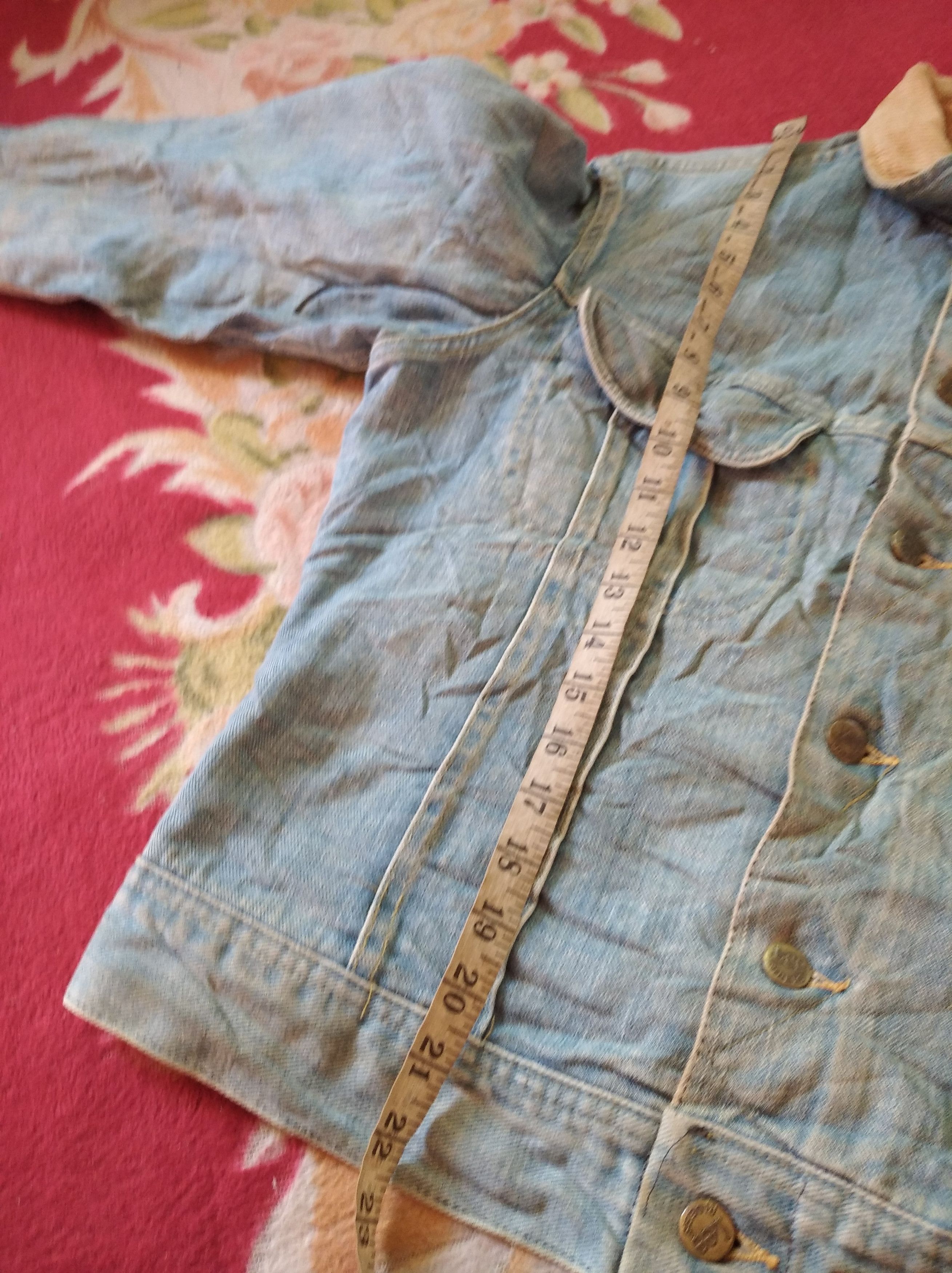 Lee × Vintage 70s Lee Storm Rider Denim Jacket Linen Blanket Lined Size US S / EU 44-46 / 1 - 9 Thumbnail