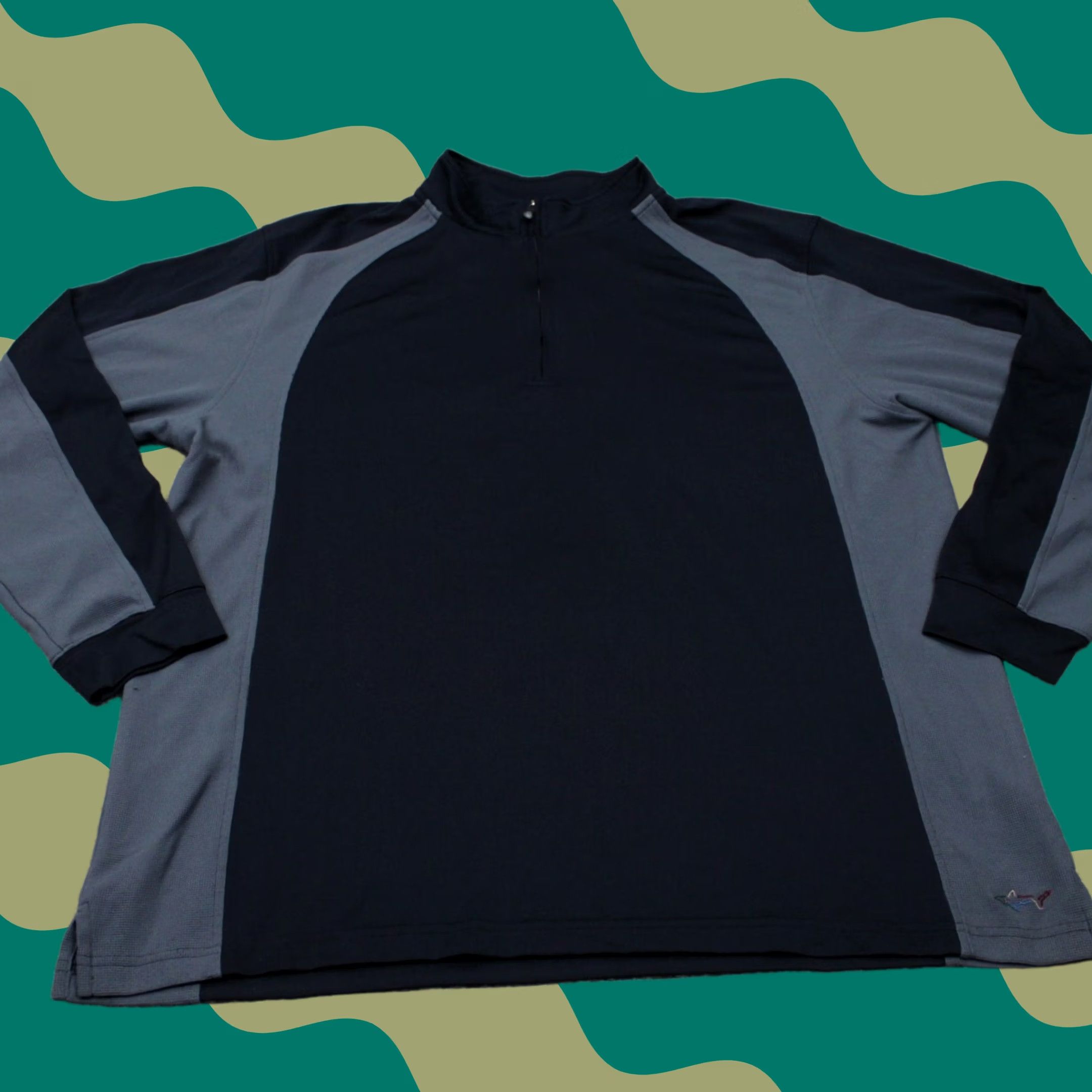 Vintage Greg Norman Sweatshirt Men Large Black PlayDry 1/4 Zip Long Sleeve Pullover Size US L / EU 52-54 / 3 - 1 Thumbnail