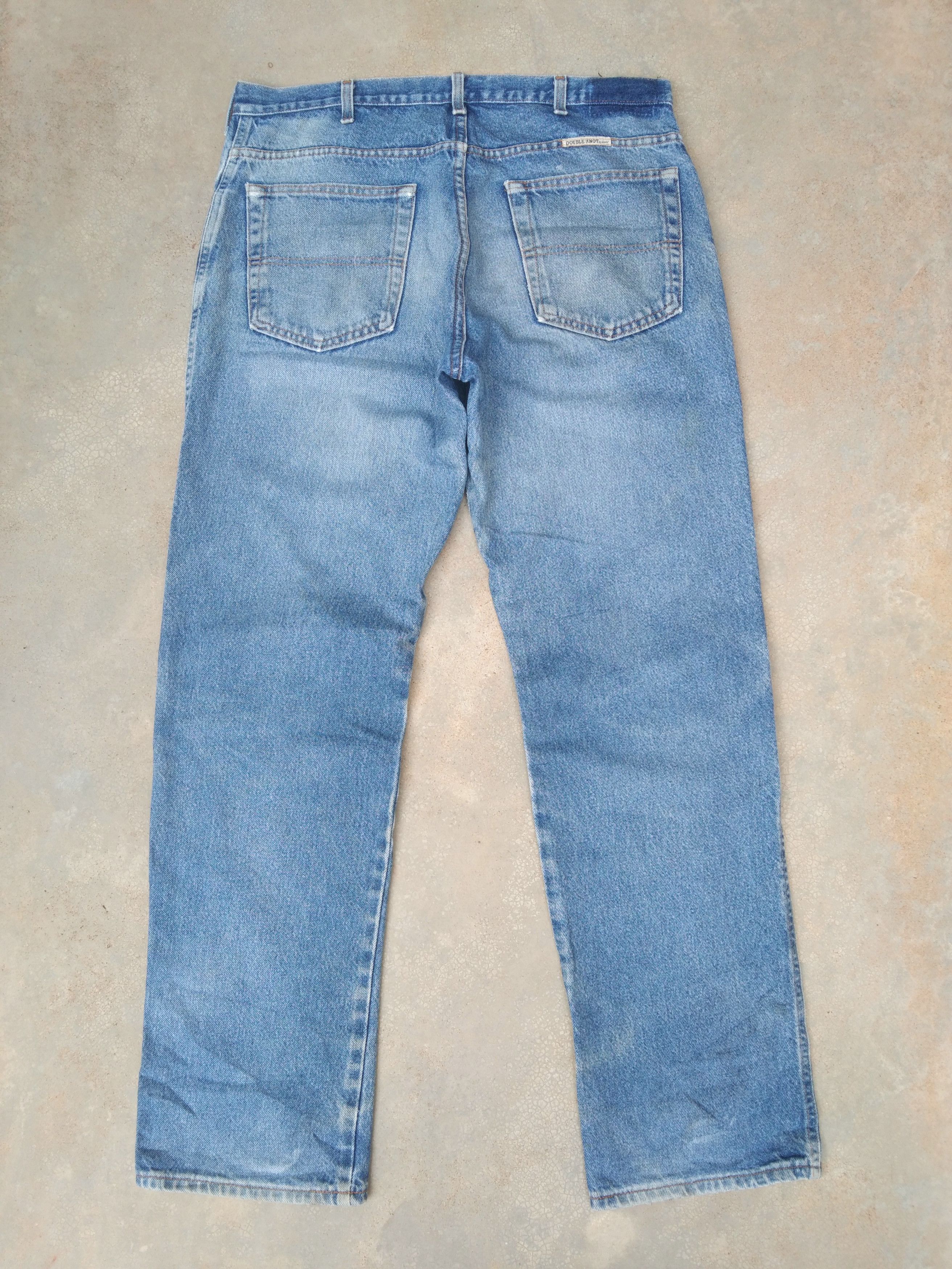Jean 90s Vintage Double Knot By Reed USA Distressed Jeans 36x34 Size US 36 / EU 52 - 2 Thumbnail