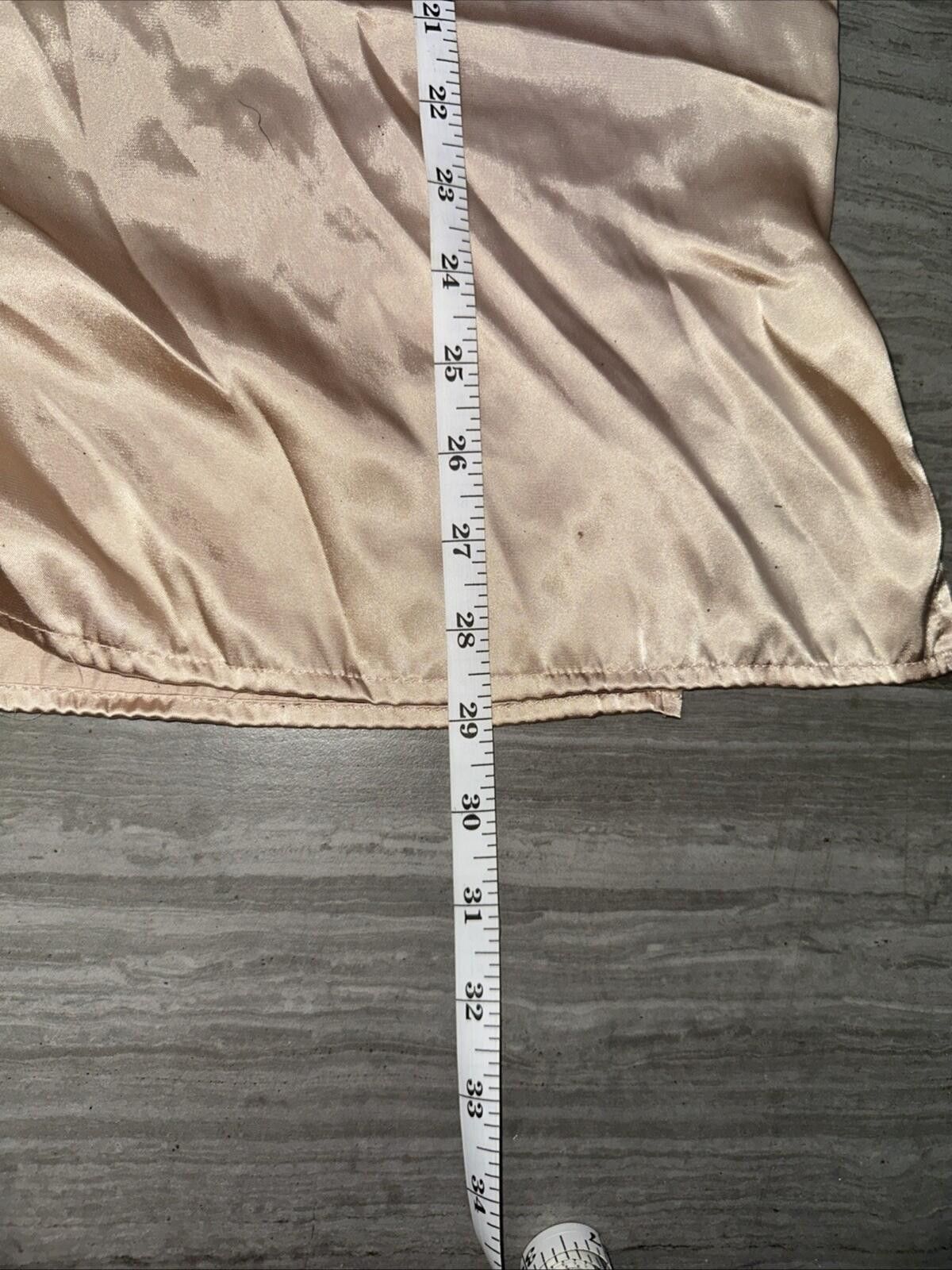 Uniforms For The Dedicated Delicates Satin 2pc Pajamas XXL Button Front Top Pants Beige Size ONE SIZE - 8 Thumbnail