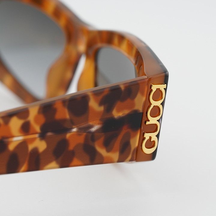 Gucci Gucci GG2040S 004 Sunglasses Havana Cat Eye Frame, Grey Size ONE SIZE - 6 Thumbnail