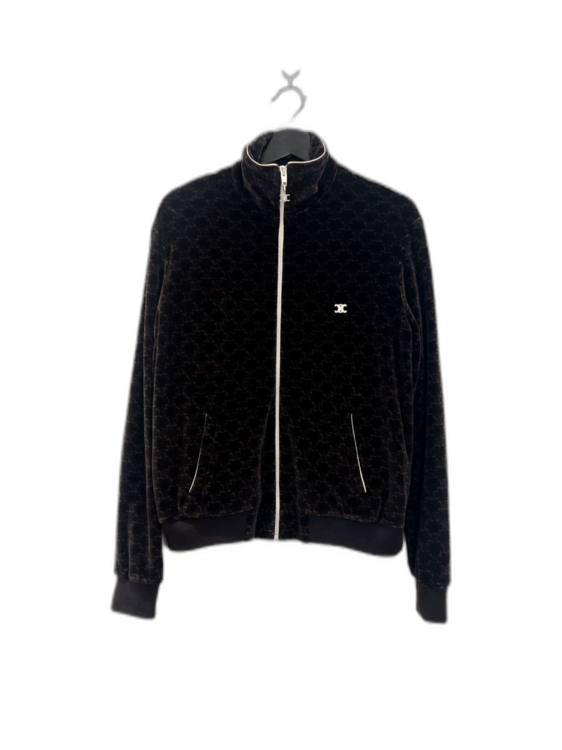 Celine Velvet Print Jacket by Celine Size US S / EU 44-46 / 1 - 1 Thumbnail