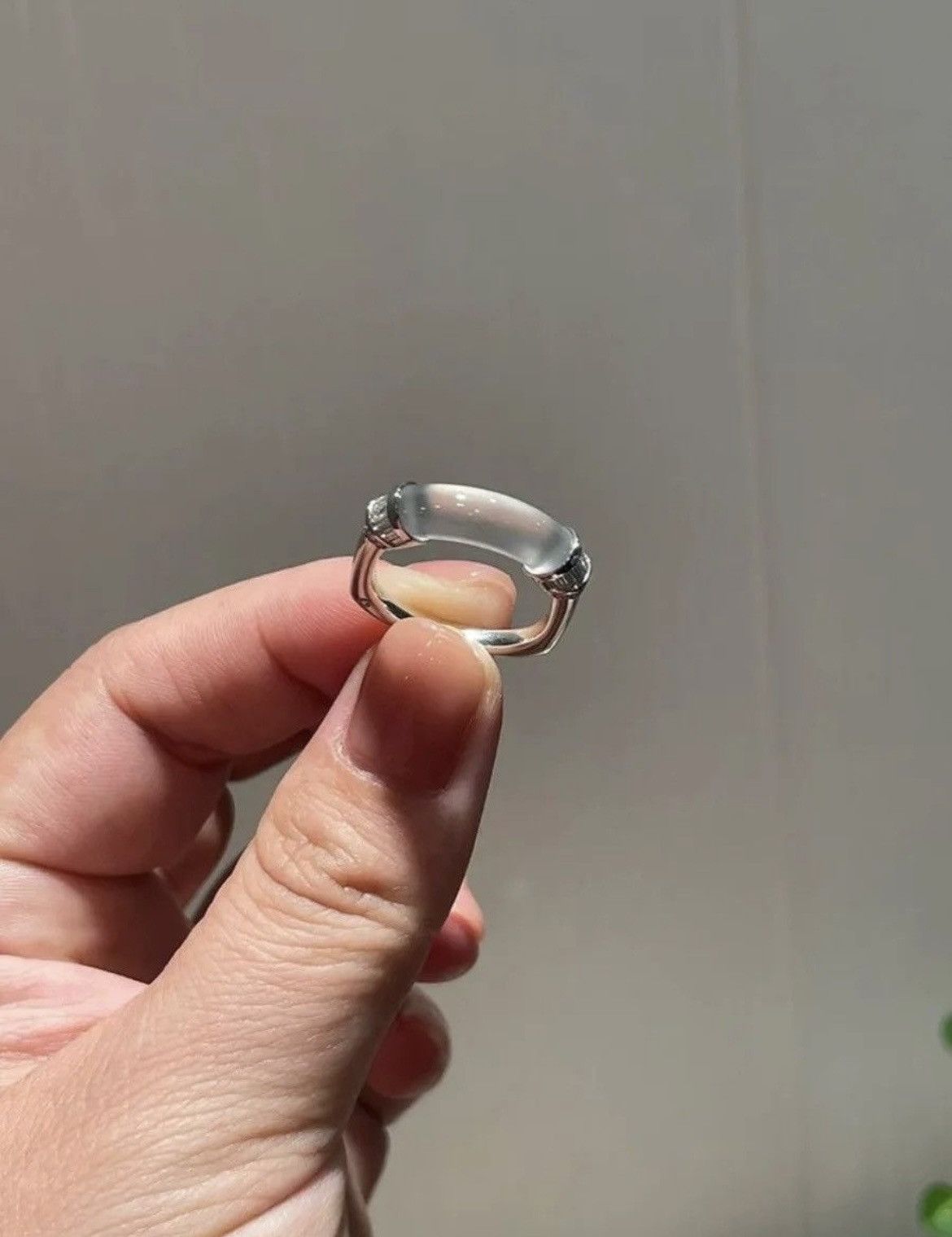 Jewelry Trend Transparent Zircon Adjustable Ring Size ONE SIZE - 3 Thumbnail