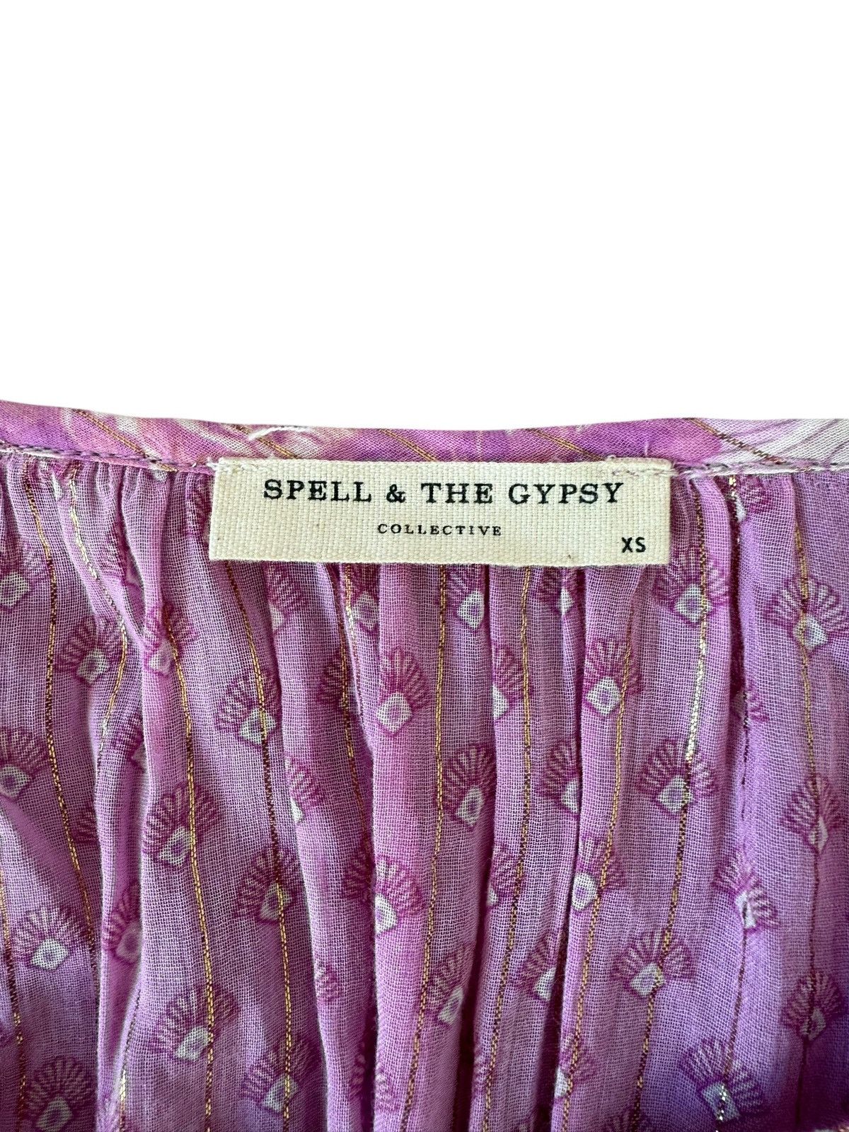 Spell SPELL & GYPSY Set Pink Skirt Blouse LEI MAXI White Floral XS Size 27" / US 4 / IT 40 - 9 Thumbnail