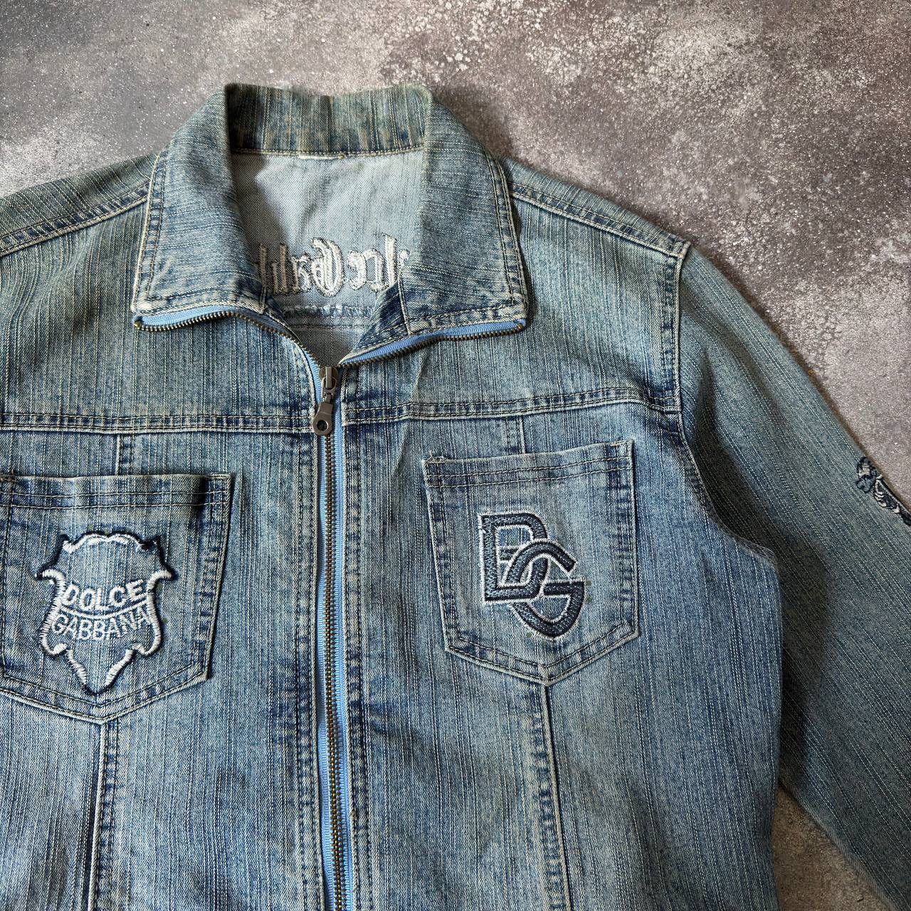 Japanese Brand D&G Vintage Washed Denim Jacket Size M / US 6-8 / IT 42-44 - 6 Thumbnail