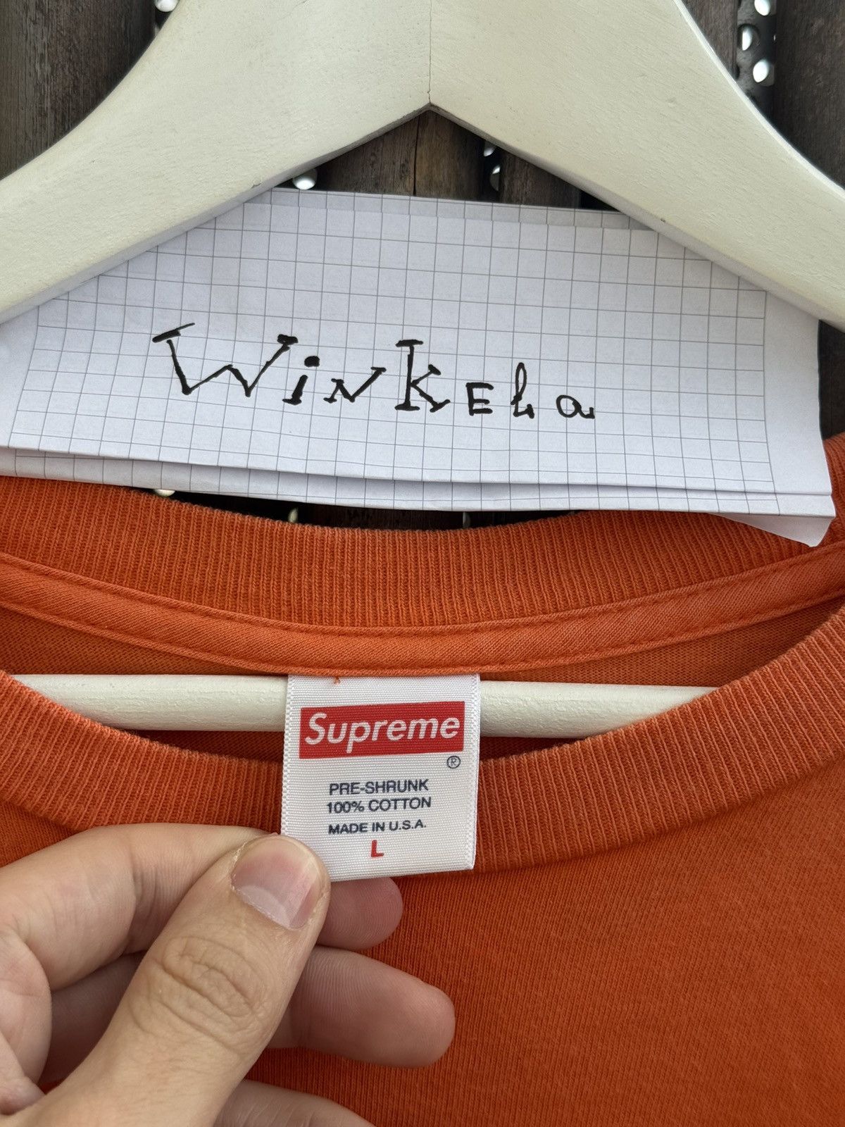 Supreme Supreme Authentic Tee 'Orange' - SS20T19 ORANGE Size US L / EU 52-54 / 3 - 5 Thumbnail