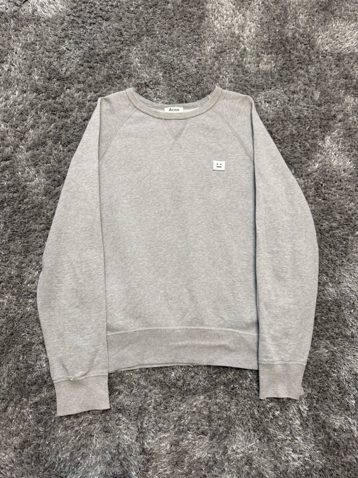 Acne Studios Acne studios face grey sweatshirt Size US M / EU 48-50 / 2 - 1 Thumbnail