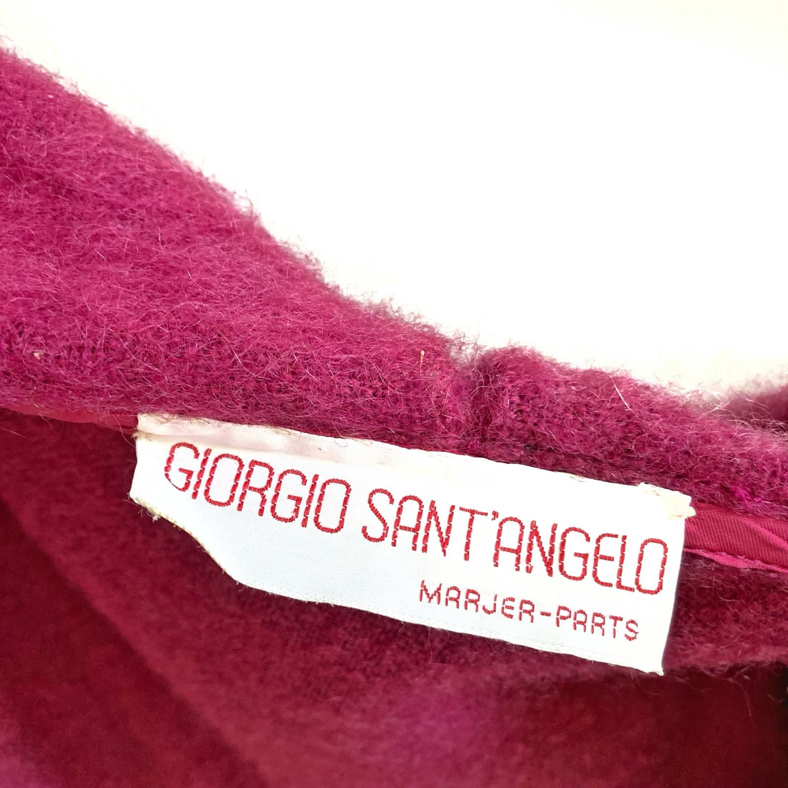 Vintage × Yves Saint Laurent Vintage 70s Giorgio Sant’Angelo Fuchsia Mohair Wrap Coat Size M / US 6-8 / IT 42-44 - 6 Thumbnail