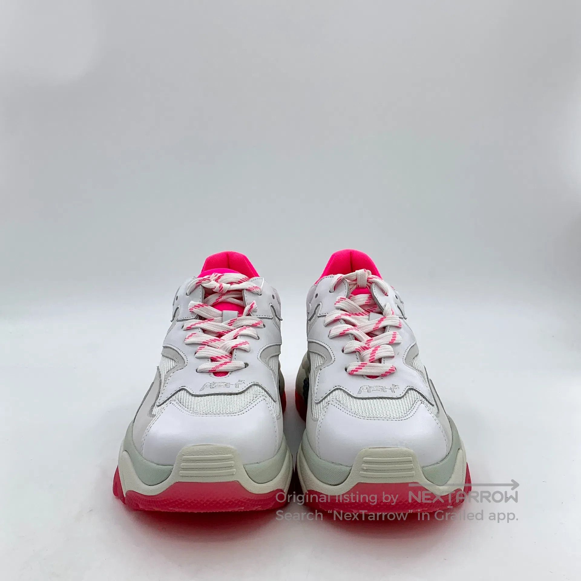 ASH ASH White Laced Casual Flat Dad Shoes| Size US 9.5 / IT 39.5 - 3 Thumbnail