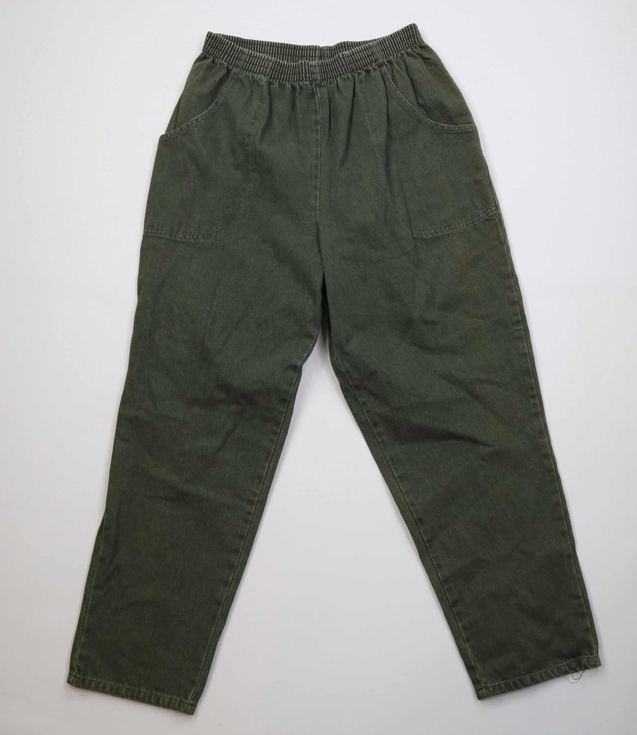 Vintage Vintage 90s Streetwear Relaxed Utility Denim Jeans Green USA Size 40" / US 18 - 1 Thumbnail