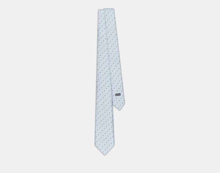 Dior o1w1db11025 51C104 Size : OS / CD Icon Tie in Blue/Yellow Size ONE SIZE - 1 Thumbnail