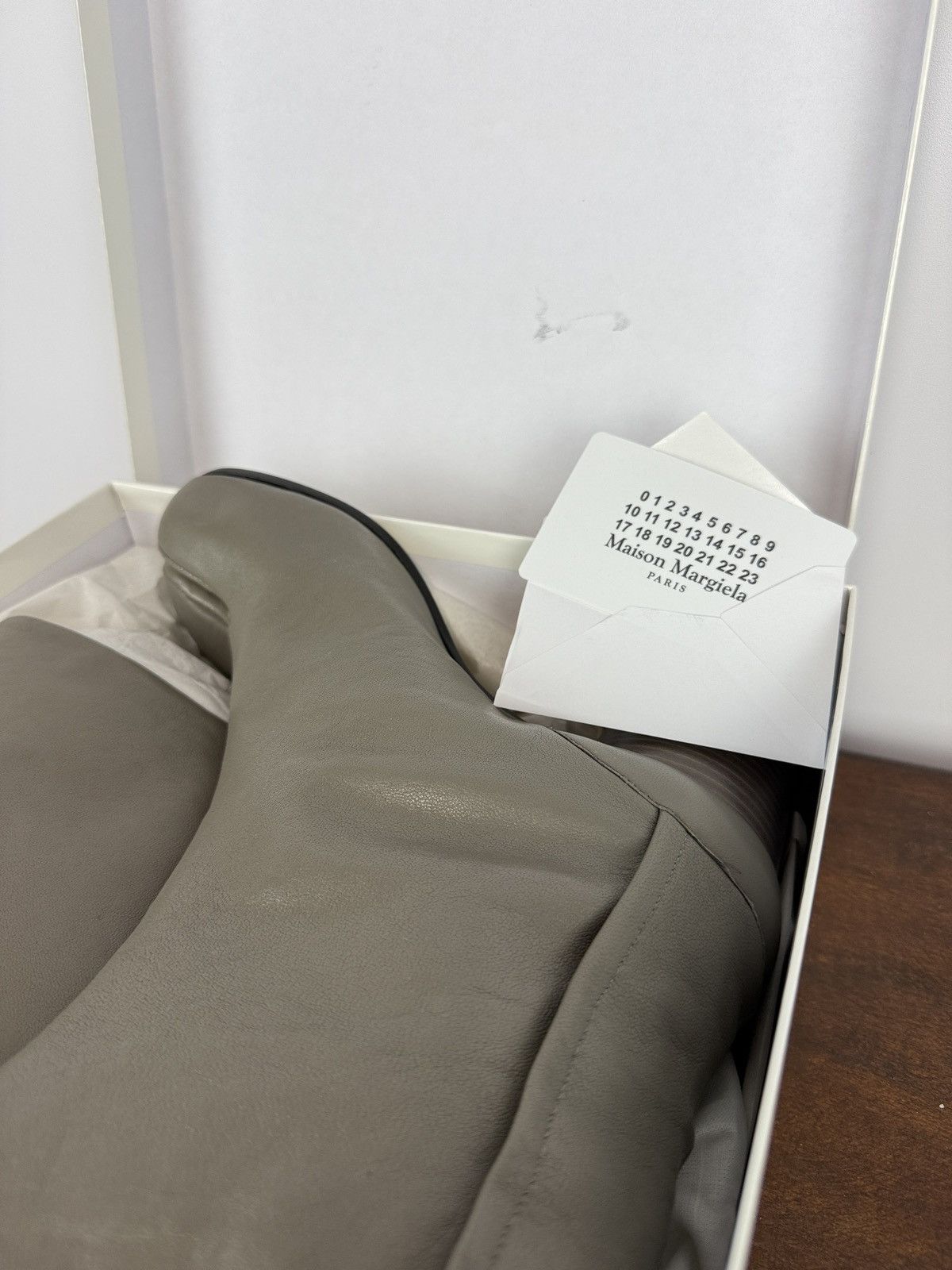 Maison Margiela Taupe Maison Martin Margiela Tabi ankle boots (new with box) Size US 7.5 / IT 37.5 - 10 Thumbnail