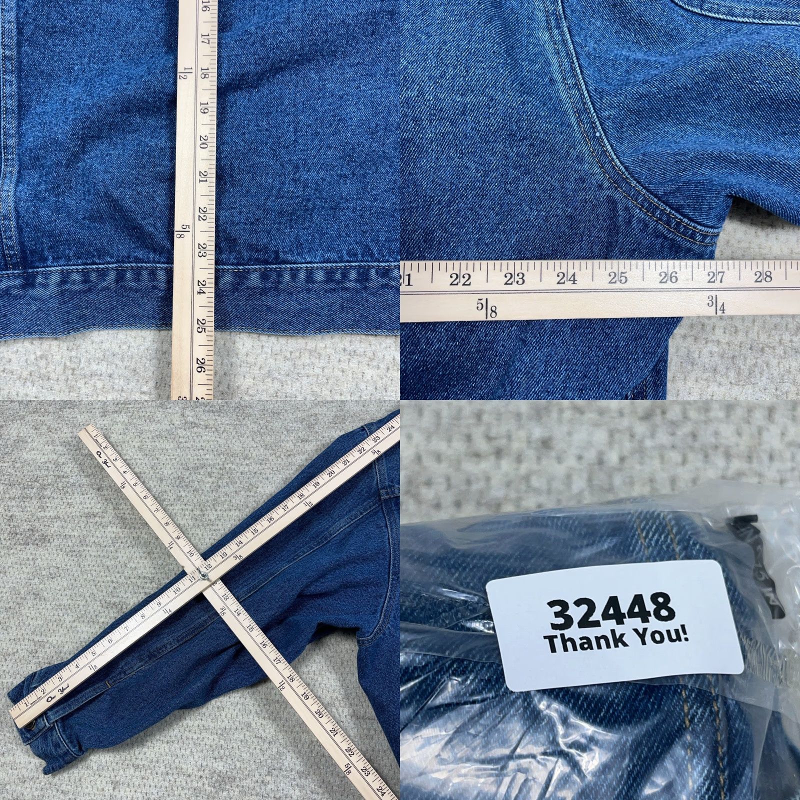 Wrangler VINTAGE Wrangler Hero Denim Jacket Men 3XL Blue Jean Trucker Med Wash 90s Y2K Wrangler Jacket Men 3XL Blue Denim Trucker 90s USA Classic Vintage Size US 39 - 8 Thumbnail