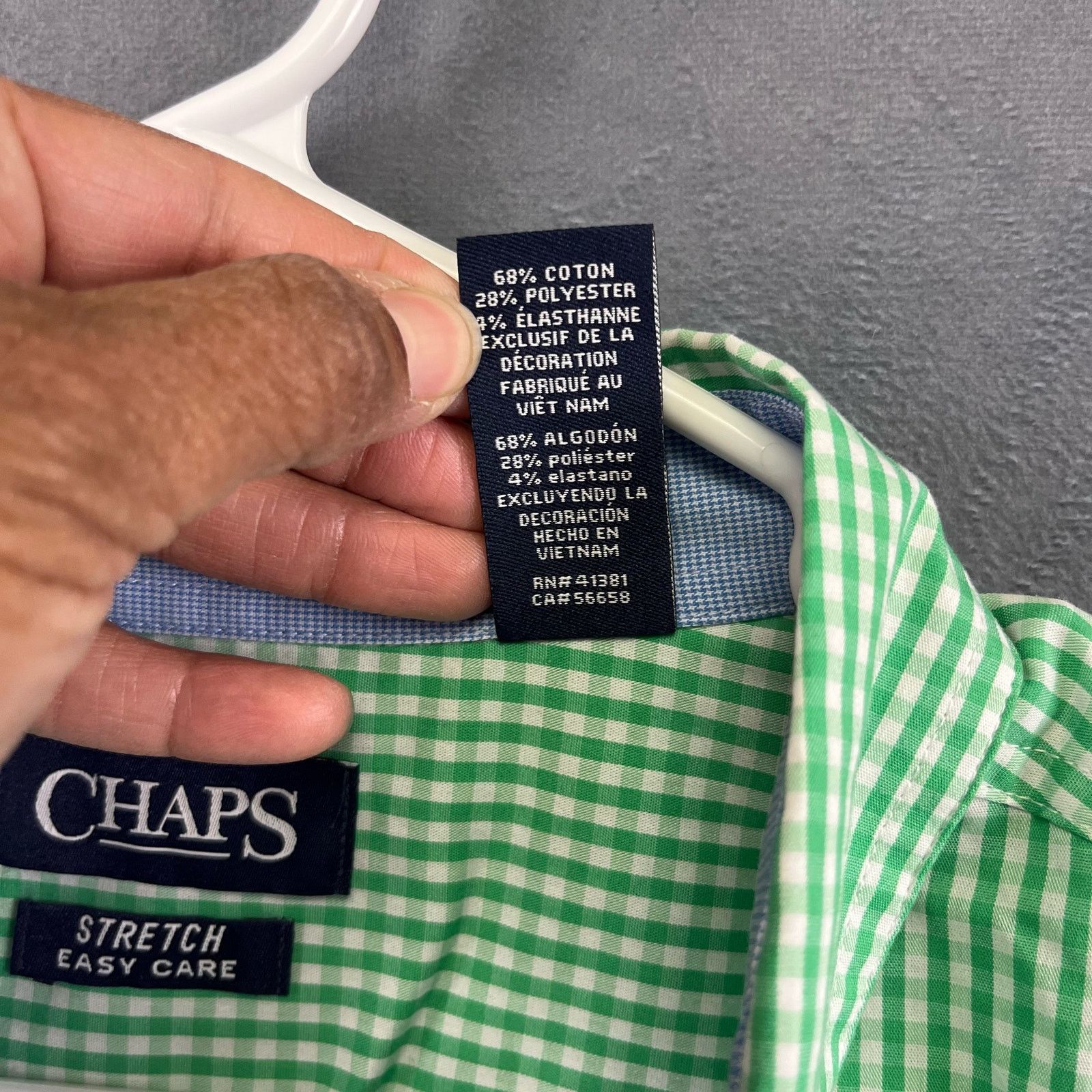 Chaps XXL Chaps Ralph Lauren Plaid Shirt Stretch Long S;eeve Size US XXL / EU 58 / 5 - 6 Thumbnail