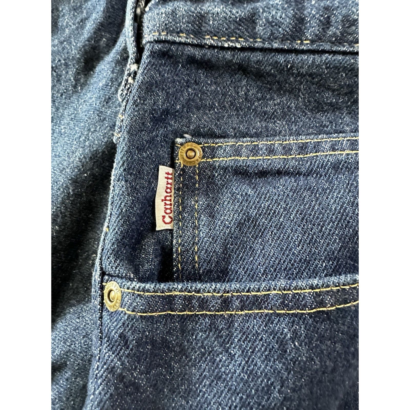 Carhartt Carhartt Blue Jeans 46x32 Relaxed Cotton Workwear Denim NWT Size US 44 / EU 60 - 7 Thumbnail