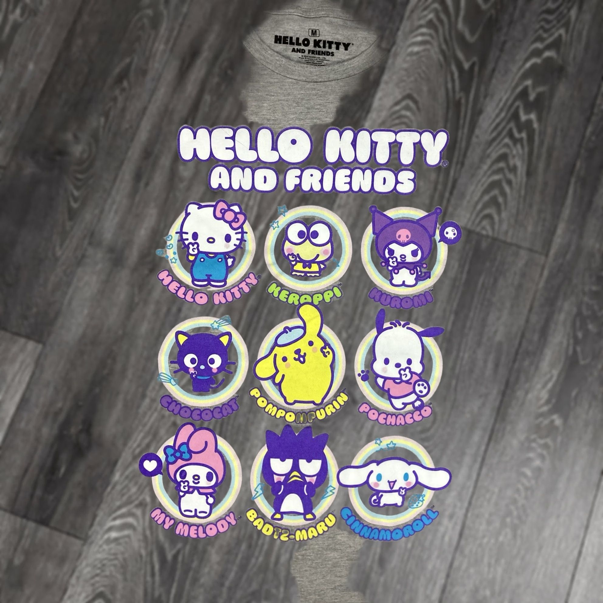 Ripple Junction Hello Kitty And Friends Graphic T-shirt Women Medium Gray Short Sleeve Size M / US 6-8 / IT 42-44 - 1 Thumbnail
