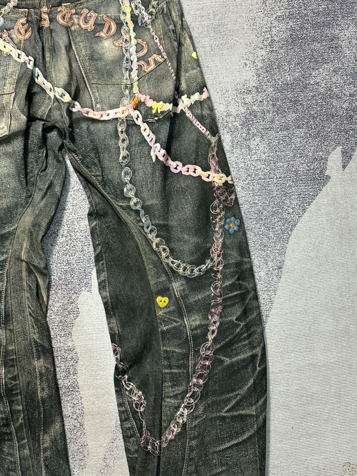 Acne Studios Acne Studios SS25 Candy Chain 3D Printed Vintage Wash 44 Size US 30 / EU 46 - 10 Thumbnail