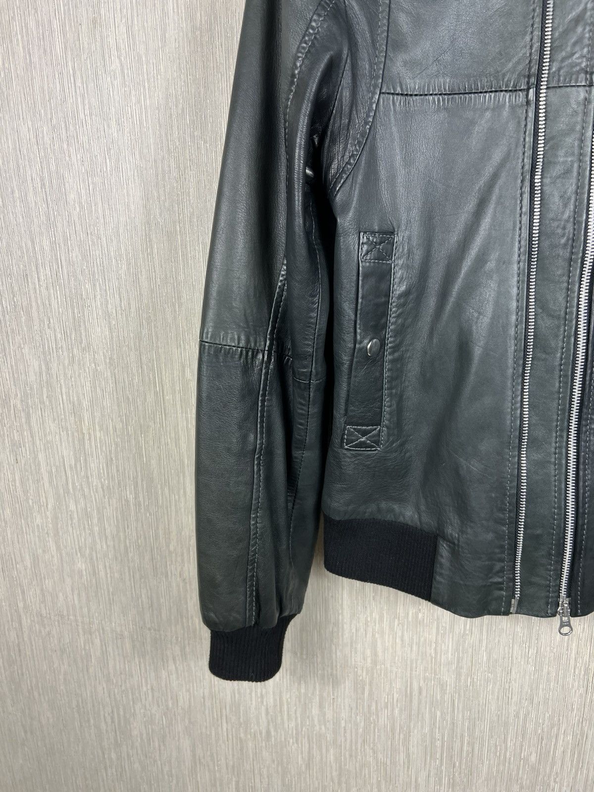 GOOSECRAFT Vintage Goose Craft bomber leather jacket double zip Size US L / EU 52-54 / 3 - 9 Thumbnail