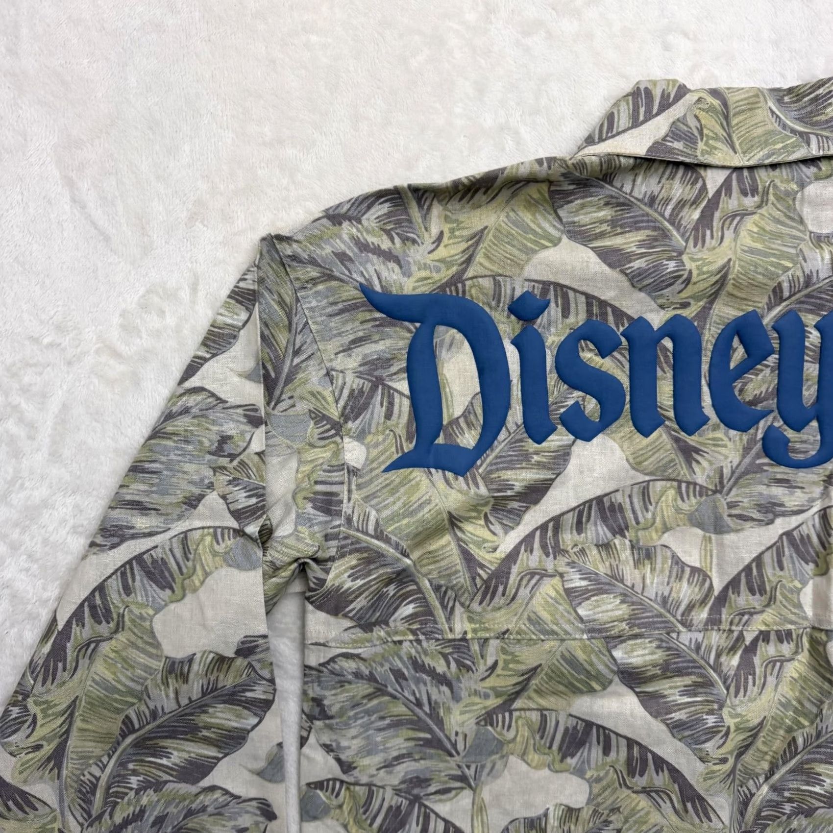 Disney Disney Spirit Jersey Jacket Mens M Green Mickey Floral Tropical Disneyland Resort Theme Button Pockets Logo Shirt? Size US M / EU 48-50 / 2 - 5 Thumbnail