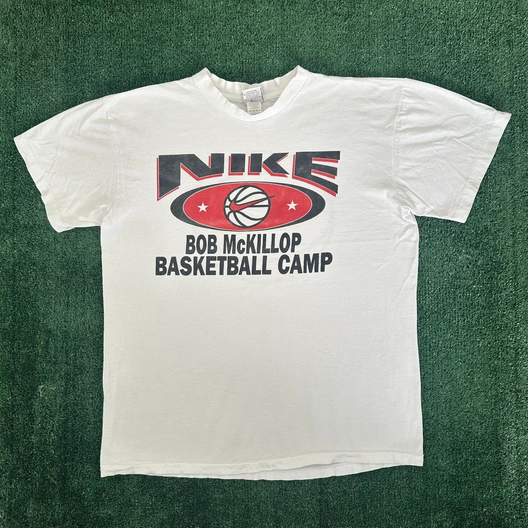 Nike Vintage 90s Nike Basketball Camp T-Shirt Center Swoosh Logo Size US L / EU 52-54 / 3 - 1 Thumbnail