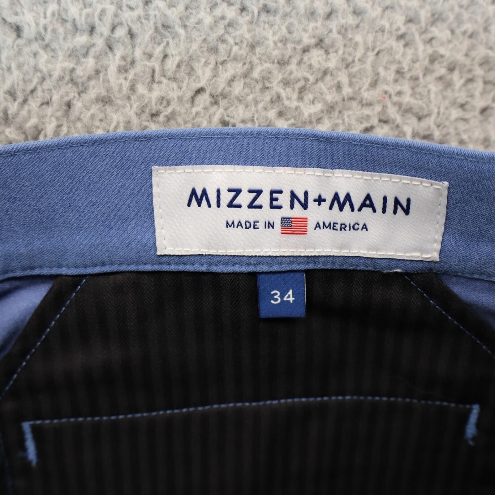 Mizzen+Main Mizzen + Main Men Blue Pants 34x29 Performance Chinos MiUSA Size US 34 / EU 50 - 8 Thumbnail