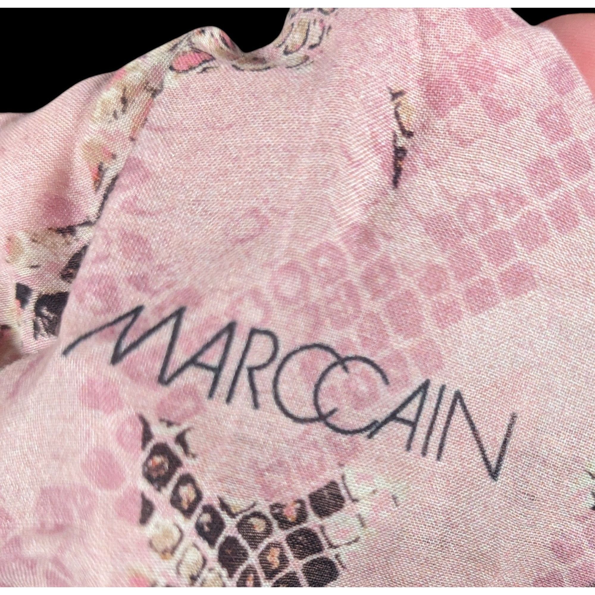 Other Marc Cain Sports Grey And Pink Snake Print Scarf Size ONE SIZE - 3 Thumbnail