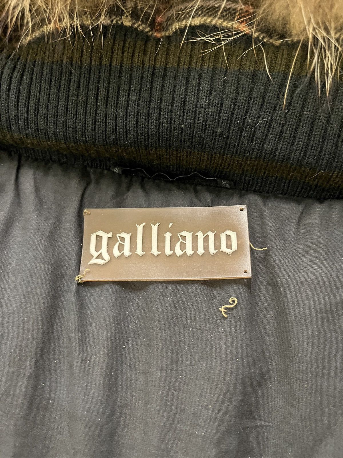 John Galliano John Galliano Tartan Panel Fur Hood Down Jacket Size US XL / EU 56 / 4 - 10 Thumbnail
