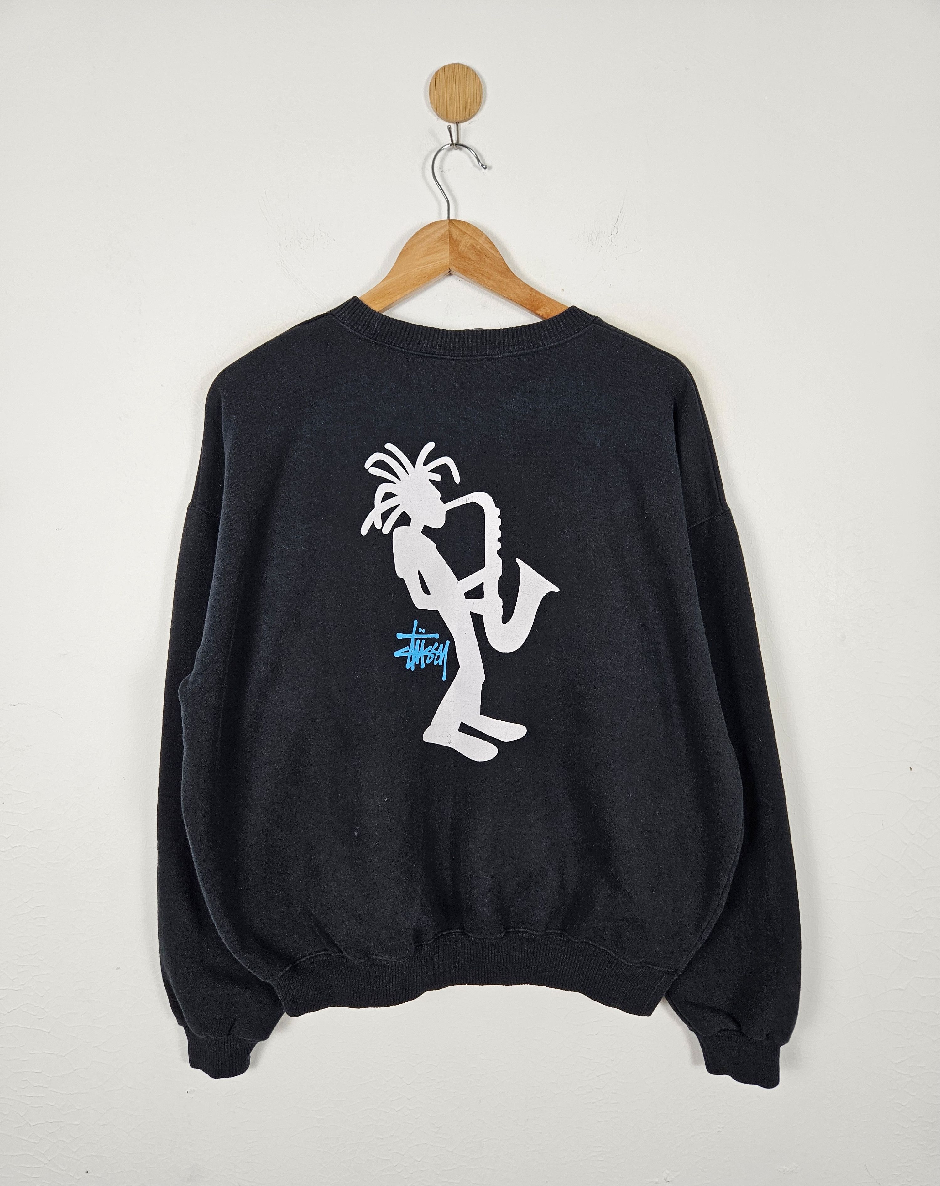 Stussy Vintage Stussy Stickman Rasta Trumpet Shirt Size US L / EU 52-54 / 3 - 1 Thumbnail