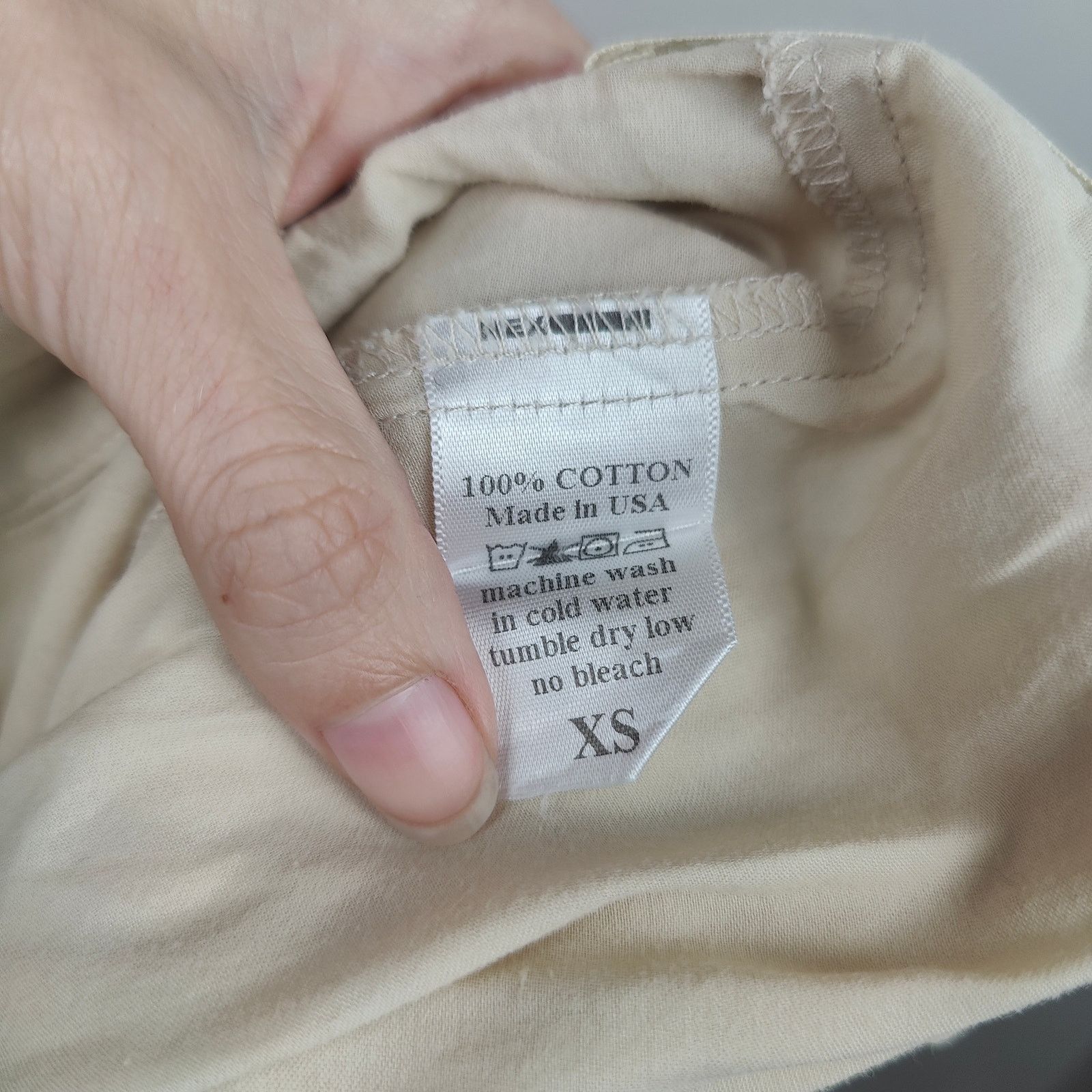 Black Crane Black Crane Pants Womens XS Cream Wide Leg Pleated Size 26" / US 2 / IT 38 - 9 Thumbnail
