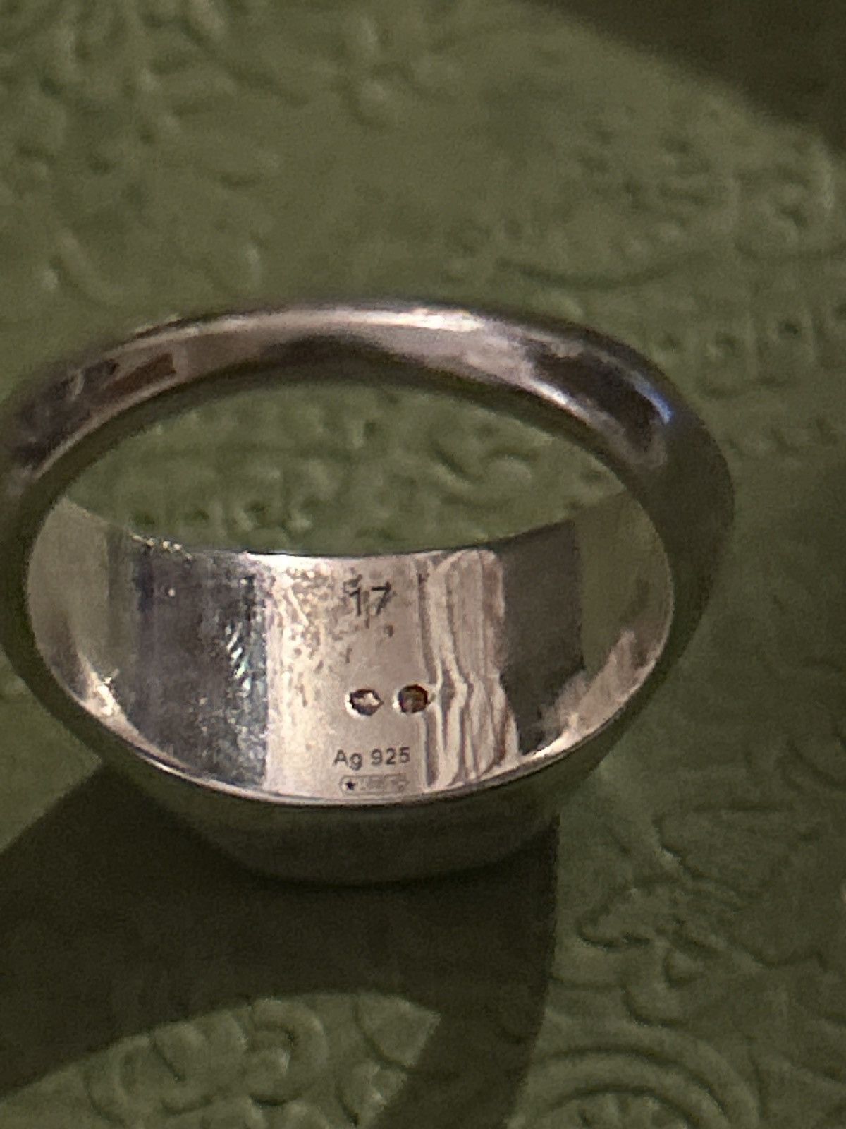Gucci Gucci Trademark 10mm Silver 925 Ring Unisex 779162 Size ONE SIZE - 5 Thumbnail