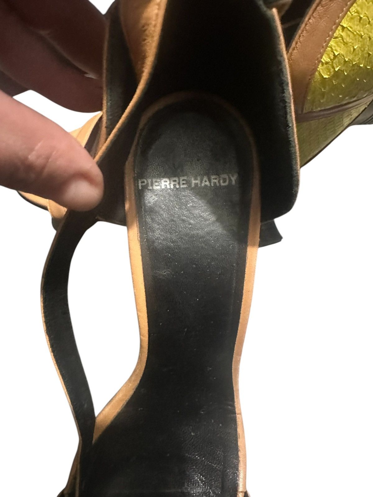 Pierre Hardy Neon Sandals Heel Size US 7.5 / IT 37.5 - 4 Thumbnail