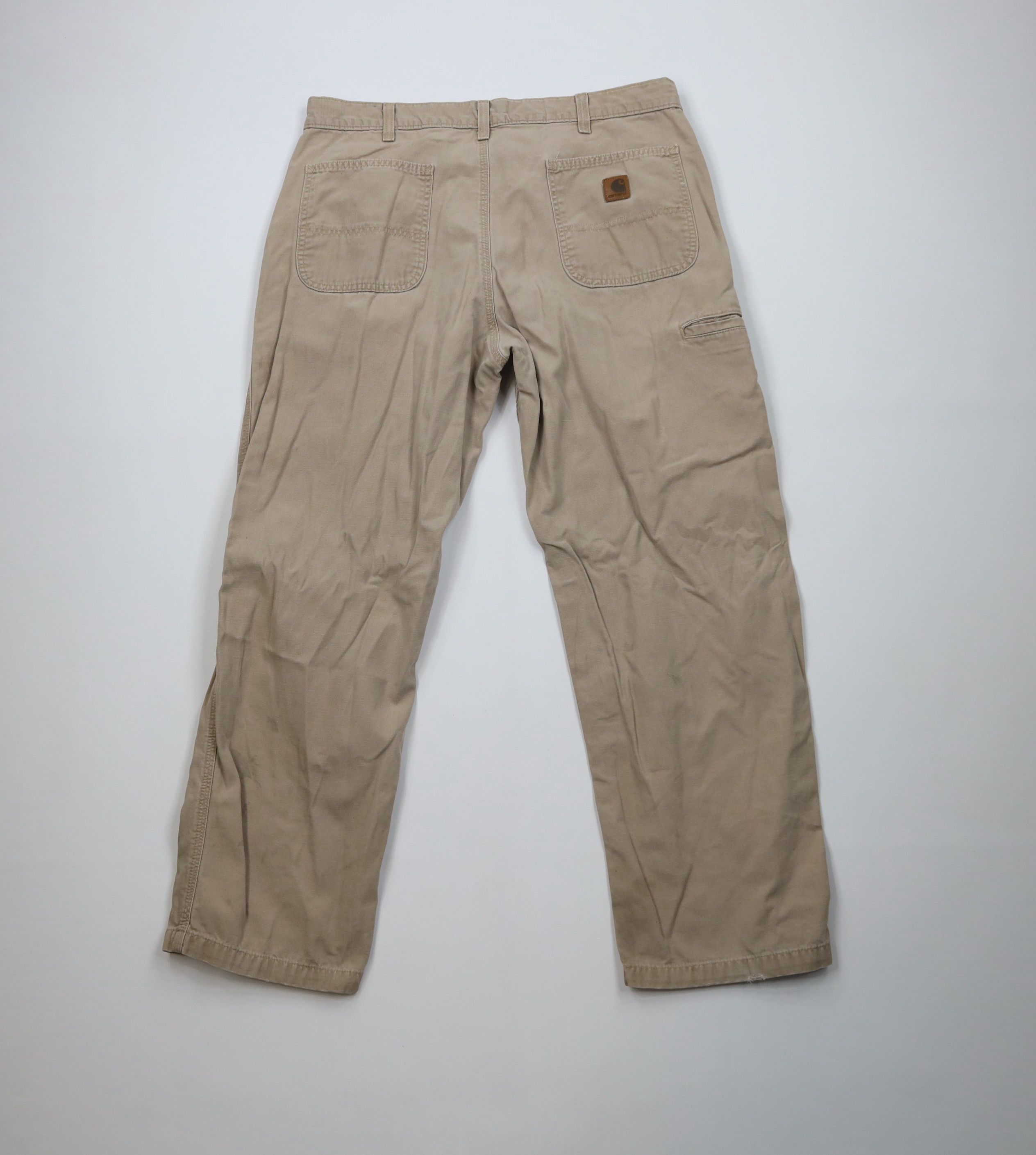 Carhartt Vintage Carhartt Spell Out Wide Leg Dungaree Pants Khaki Size US 38 / EU 54 - 11 Thumbnail