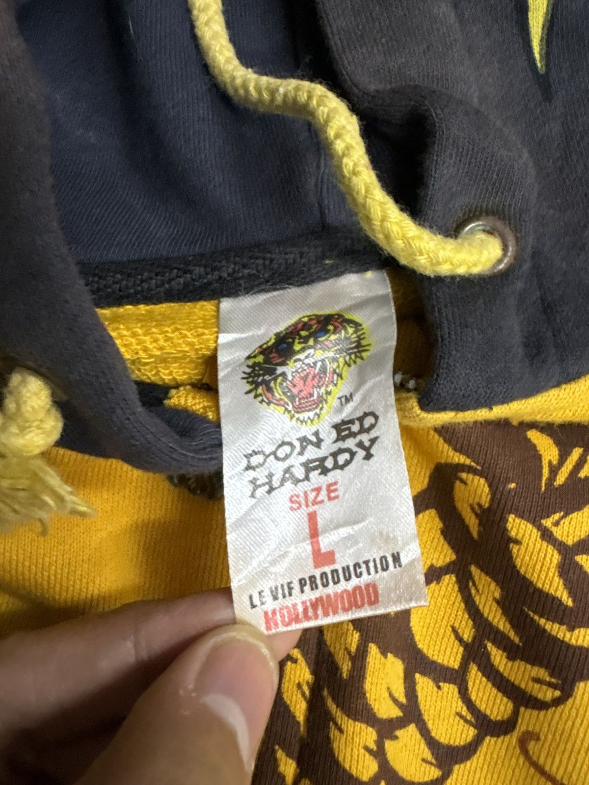 Ed Hardy Ed Hardy Tiger Y2K Rhinestones Skull Print Zip Hoodie Jacket Size US XS / EU 42 / 0 - 8 Thumbnail