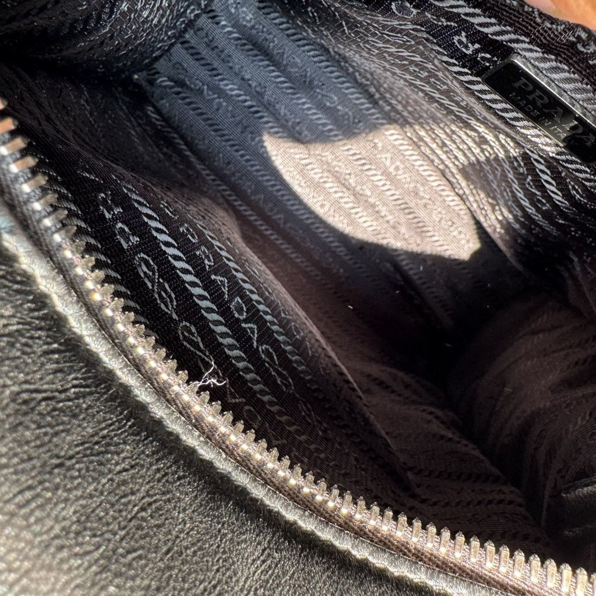 Prada Prada Raf Simons Tessuto Napa Triangle Pocket Bag in Blacj Size ONE SIZE - 5 Thumbnail