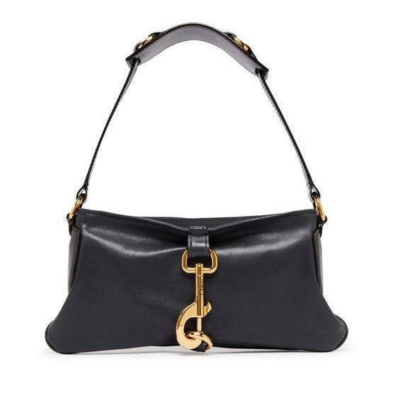 Chloe Kerala 25 Black Navy Shiny Leather Handbag New & Authe