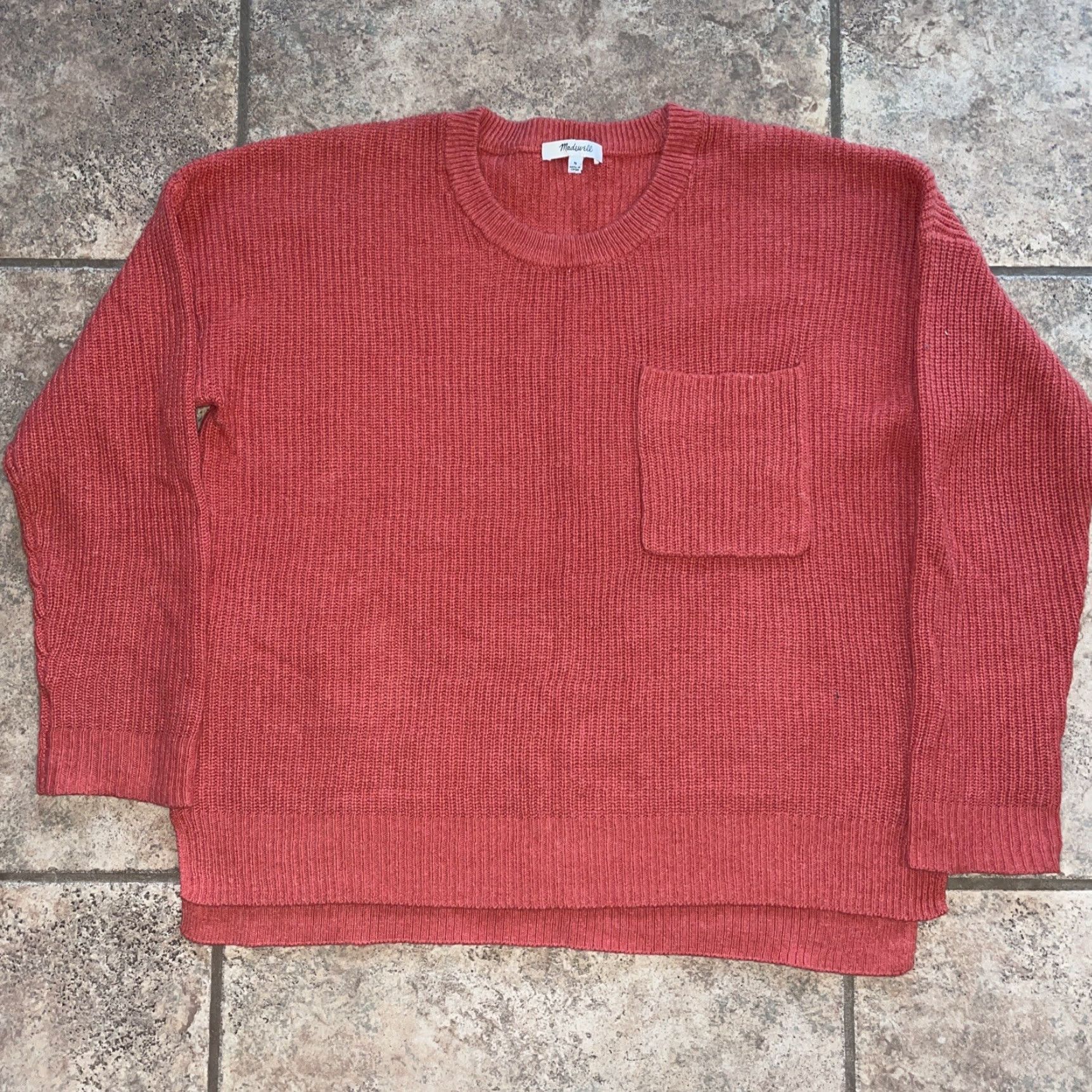 Madewell Madewell Sweater Orange Womens M Pullover M Size M / US 6-8 / IT 42-44 - 2 Thumbnail