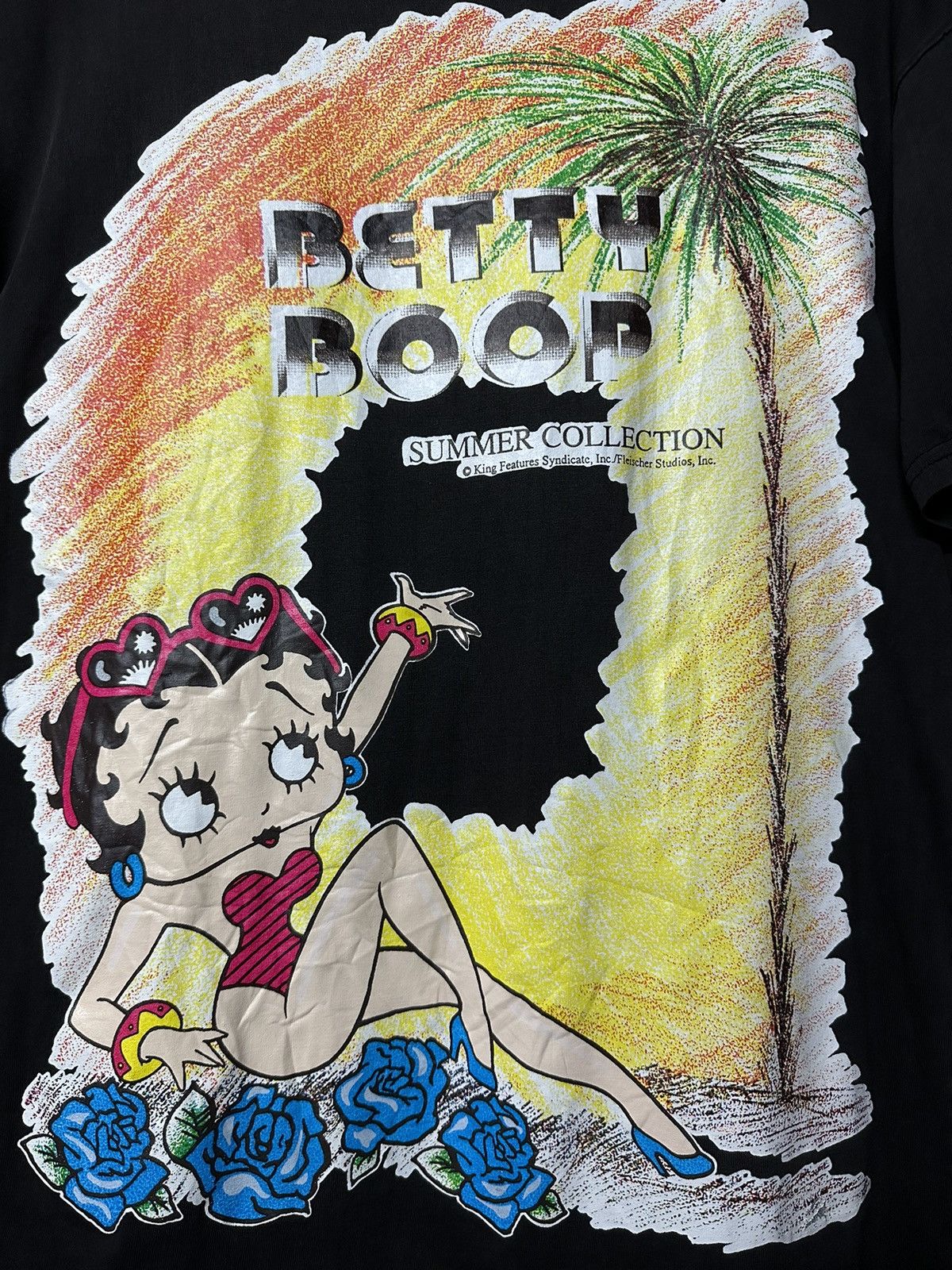 Cartoon Network × Disney × Vintage Vintage 90s Betty Boop Summer Collection Distressed Tee Size US L / EU 52-54 / 3 - 2 Thumbnail