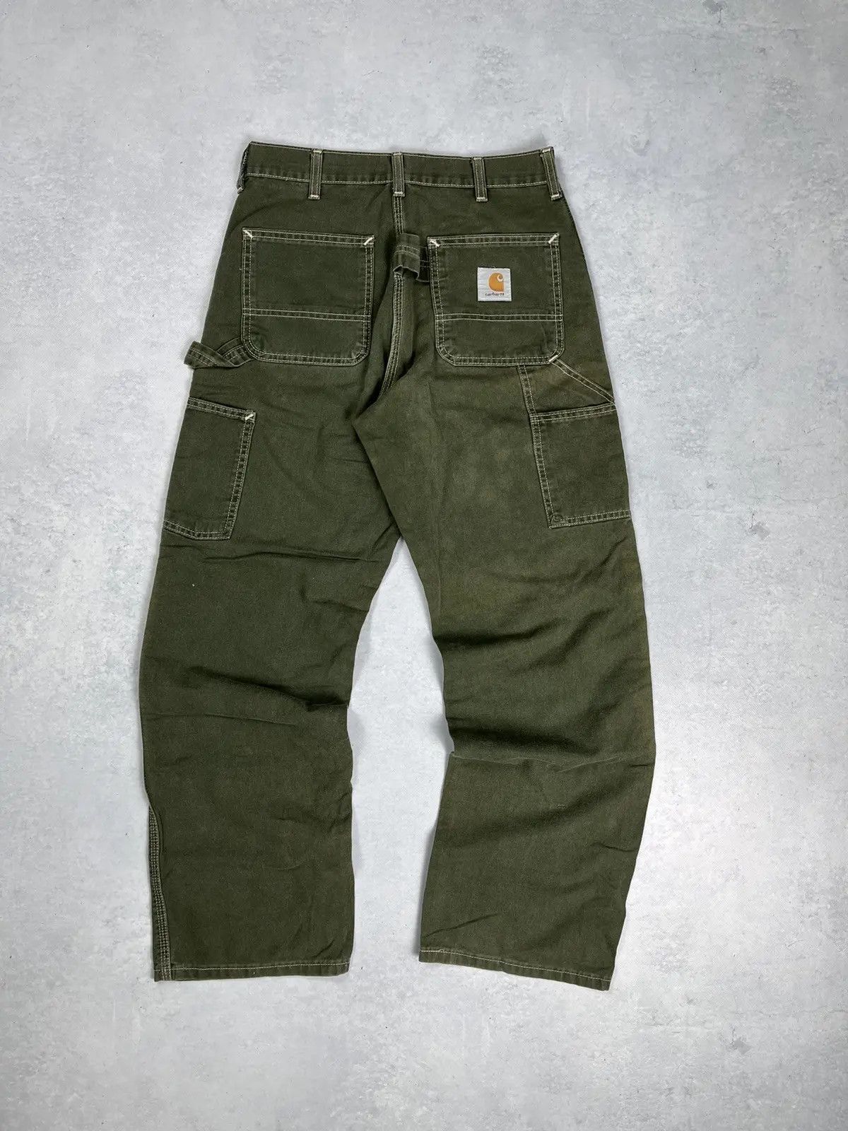 CRAZY VINTAGE RARE CARHARTT 90s WORKIN FADED CARPENTER PANTS