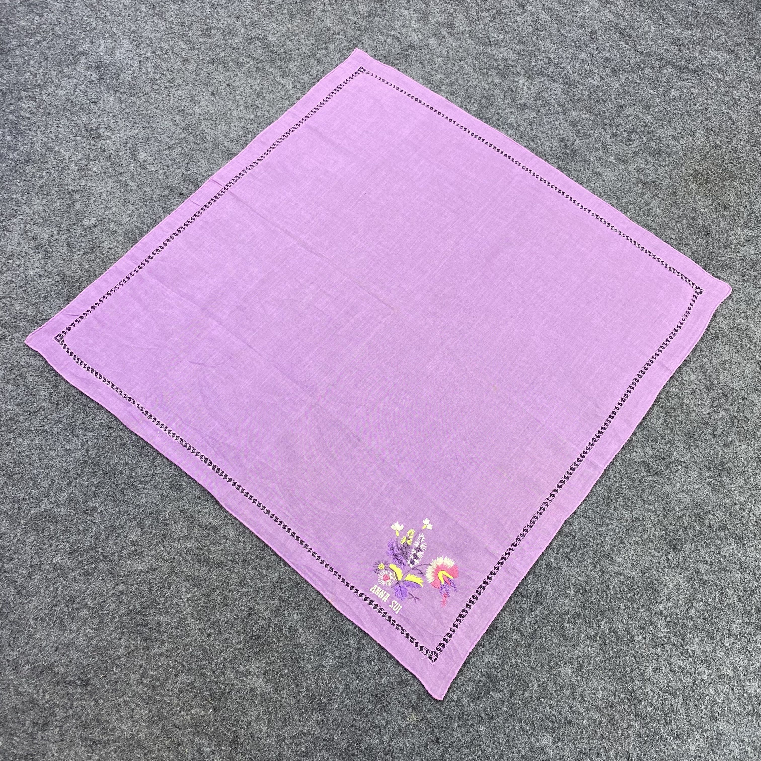 Anna Sui Anna Sui Handkerchief Neckerchief Bandana-B1563 Size ONE SIZE - 4 Thumbnail