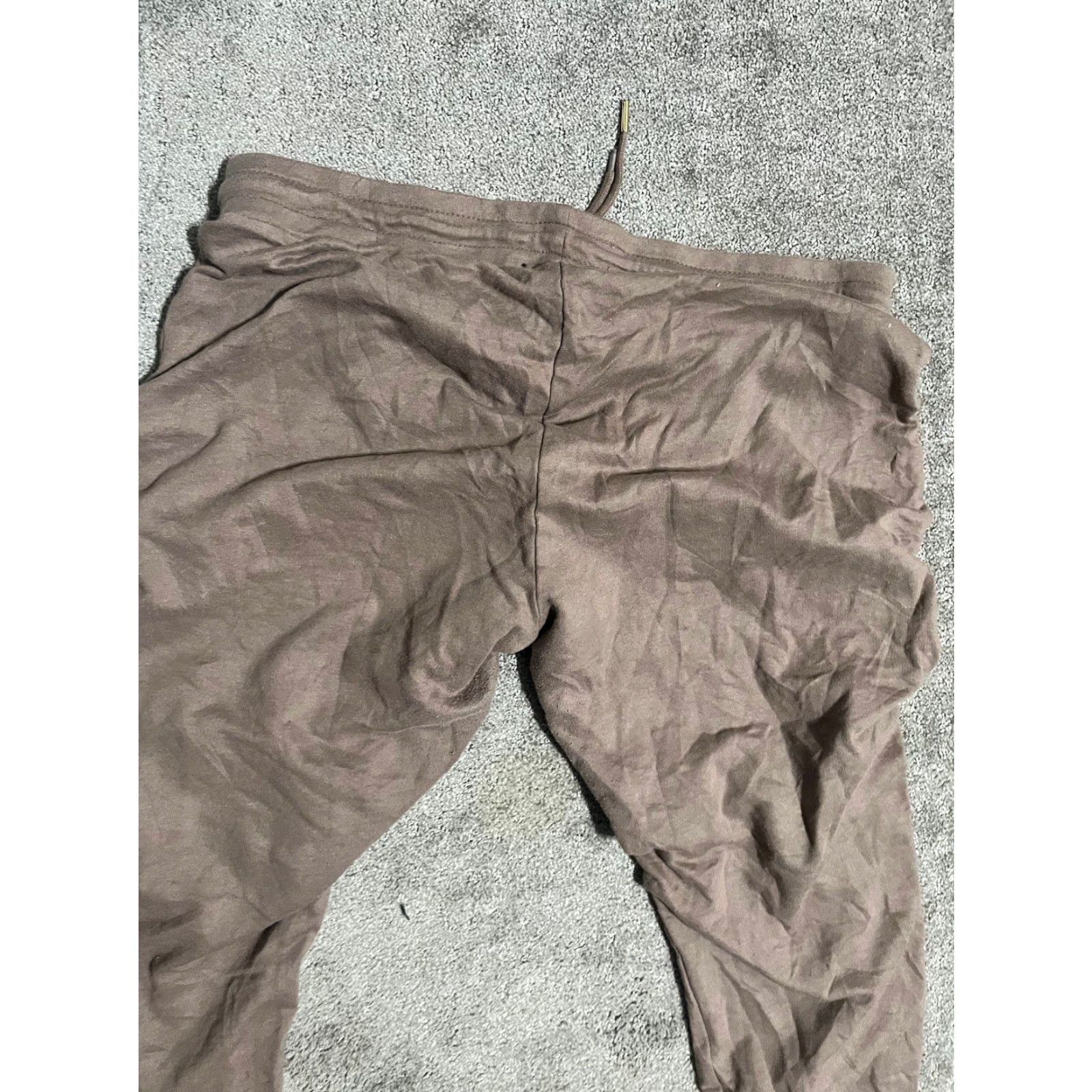 Guess VINTAGE GUESS Women's LG Fleece Jogger Pants Gothic Brown Size 36" / US 14 / IT 50 - 3 Thumbnail