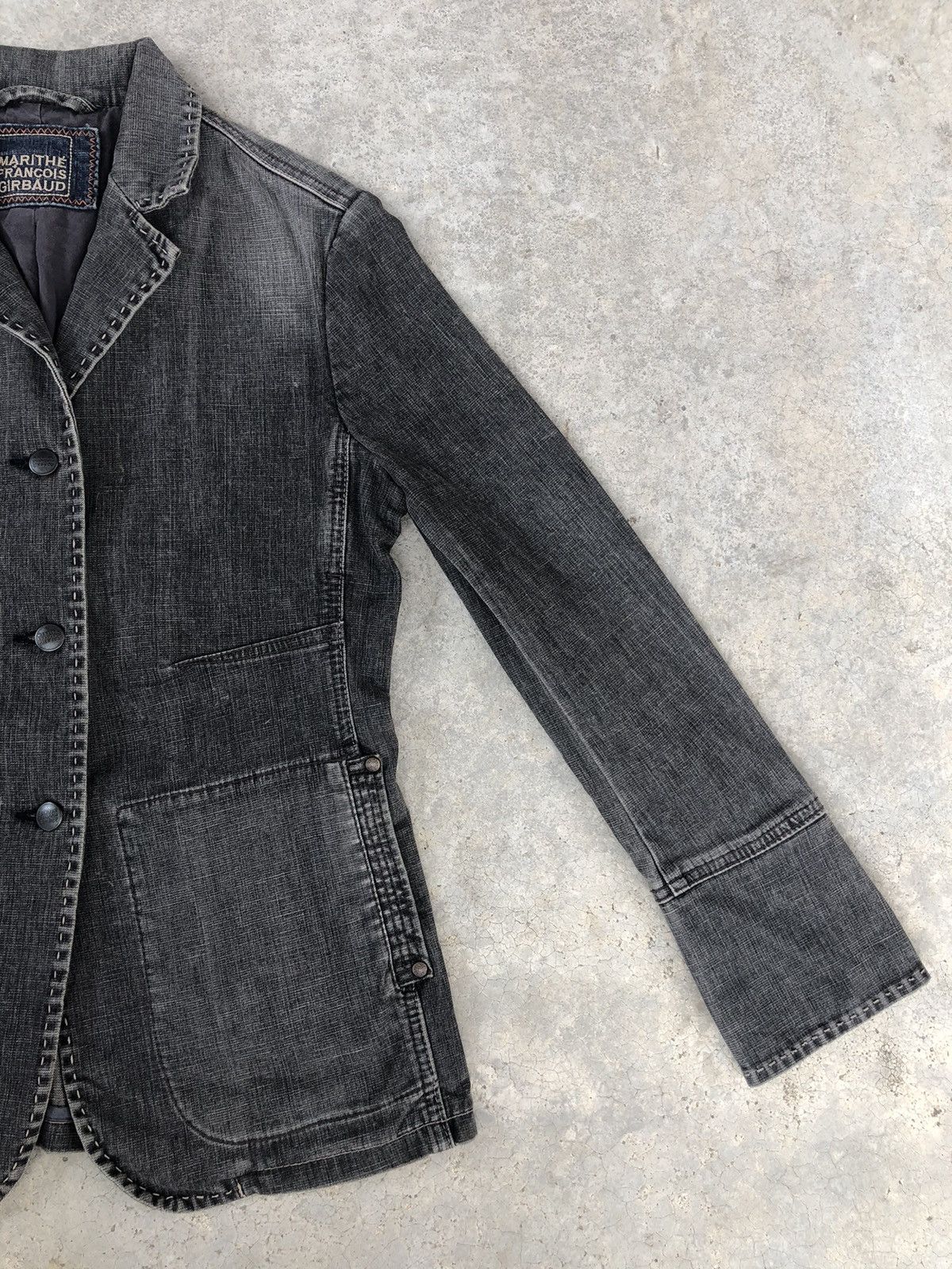 Marithe + Francois Girbaud Marithe Francois Girbaud Denim Jacket Distressed Size US M / EU 48-50 / 2 - 4 Thumbnail