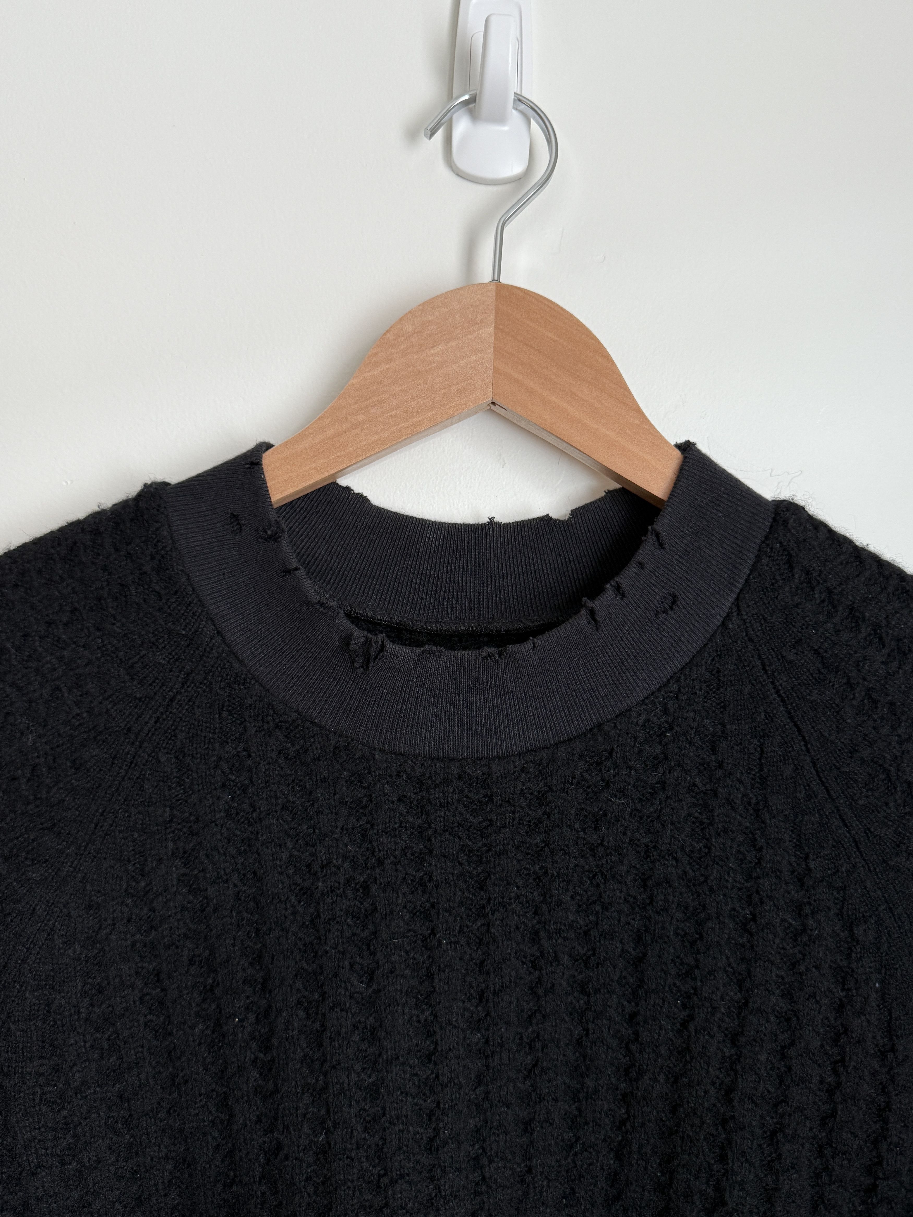 Undercover FW15 Cashmere Distressed Waffle Knit Size US M / EU 48-50 / 2 - 2 Thumbnail