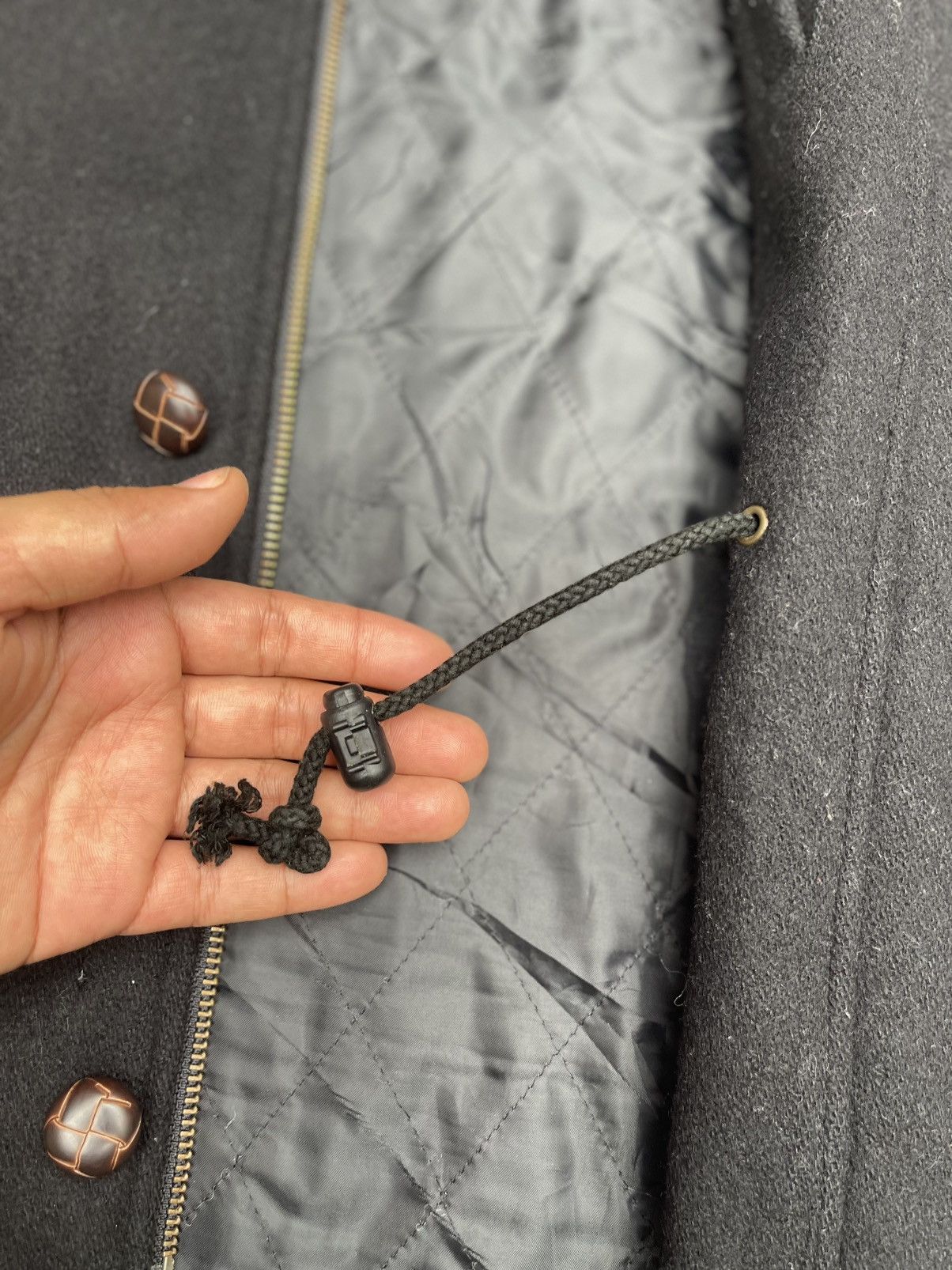 Japanese Brand × Other × Vintage Vintage Bonmarlen Wool Hunting Jacket Leather collar Size US XL / EU 56 / 4 - 6 Thumbnail