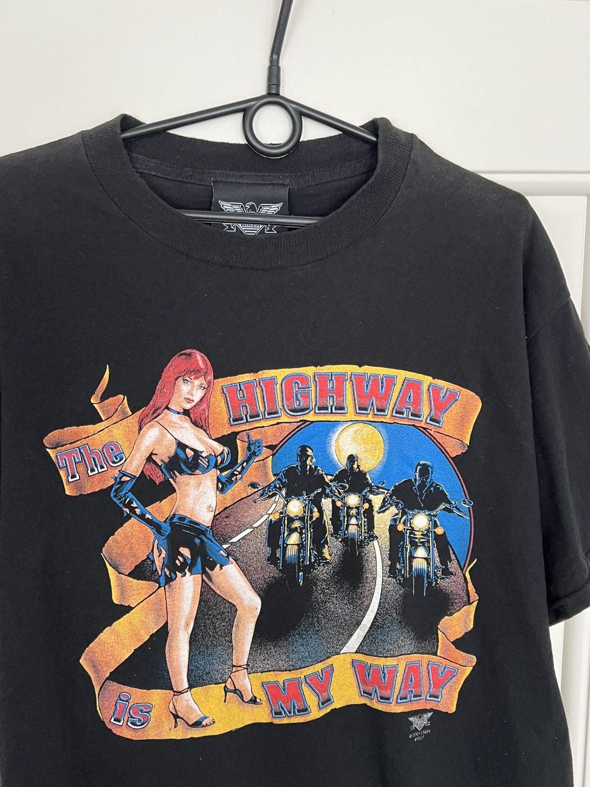 Vintage Vintage 2001 American Biker Tee T-Shirt Size US XL / EU 56 / 4 - 5 Thumbnail