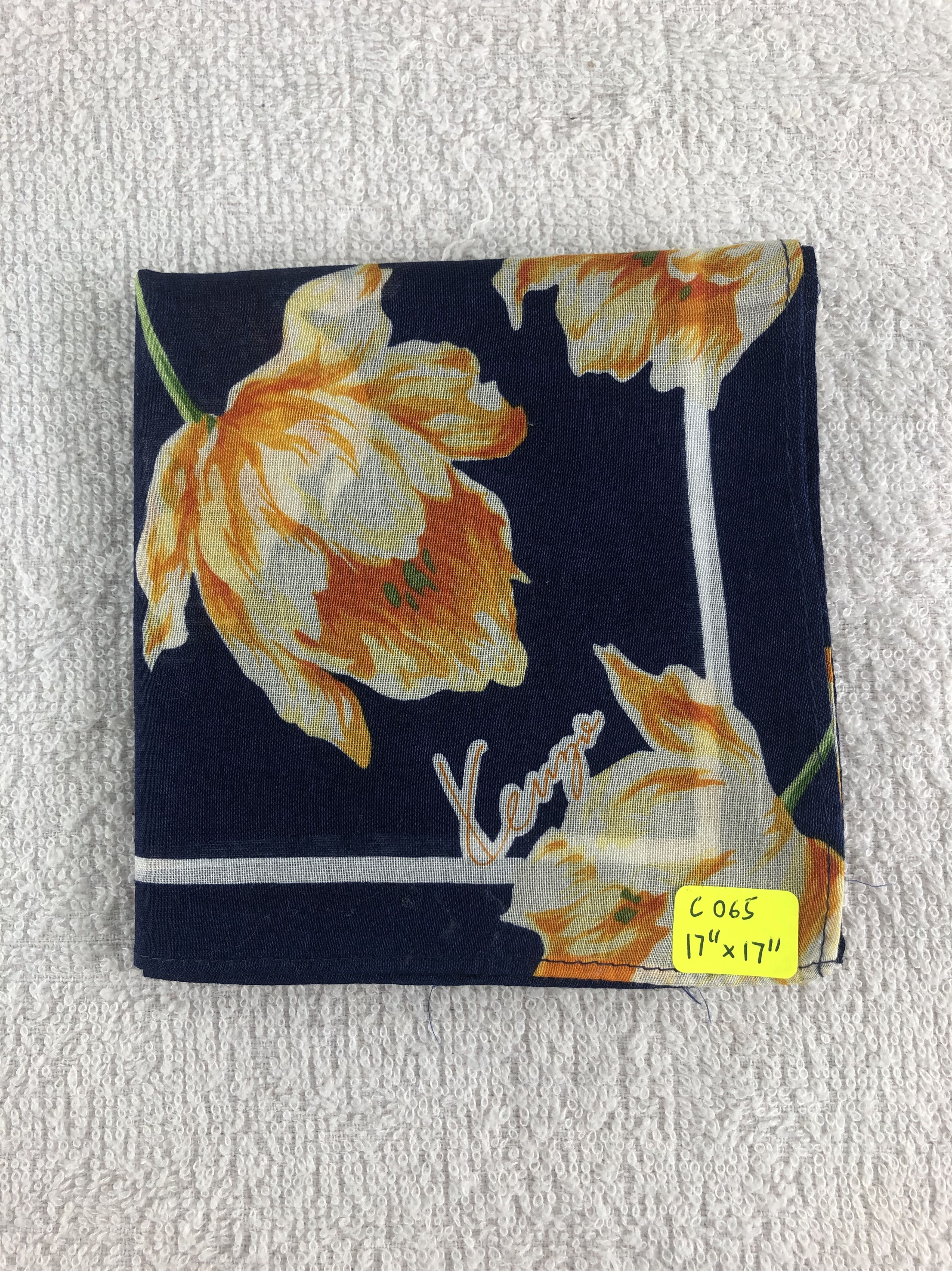 Kenzo Kenzo Floral Handkerchief / Bandana / Neckerchief C065 Size ONE SIZE - 6 Thumbnail