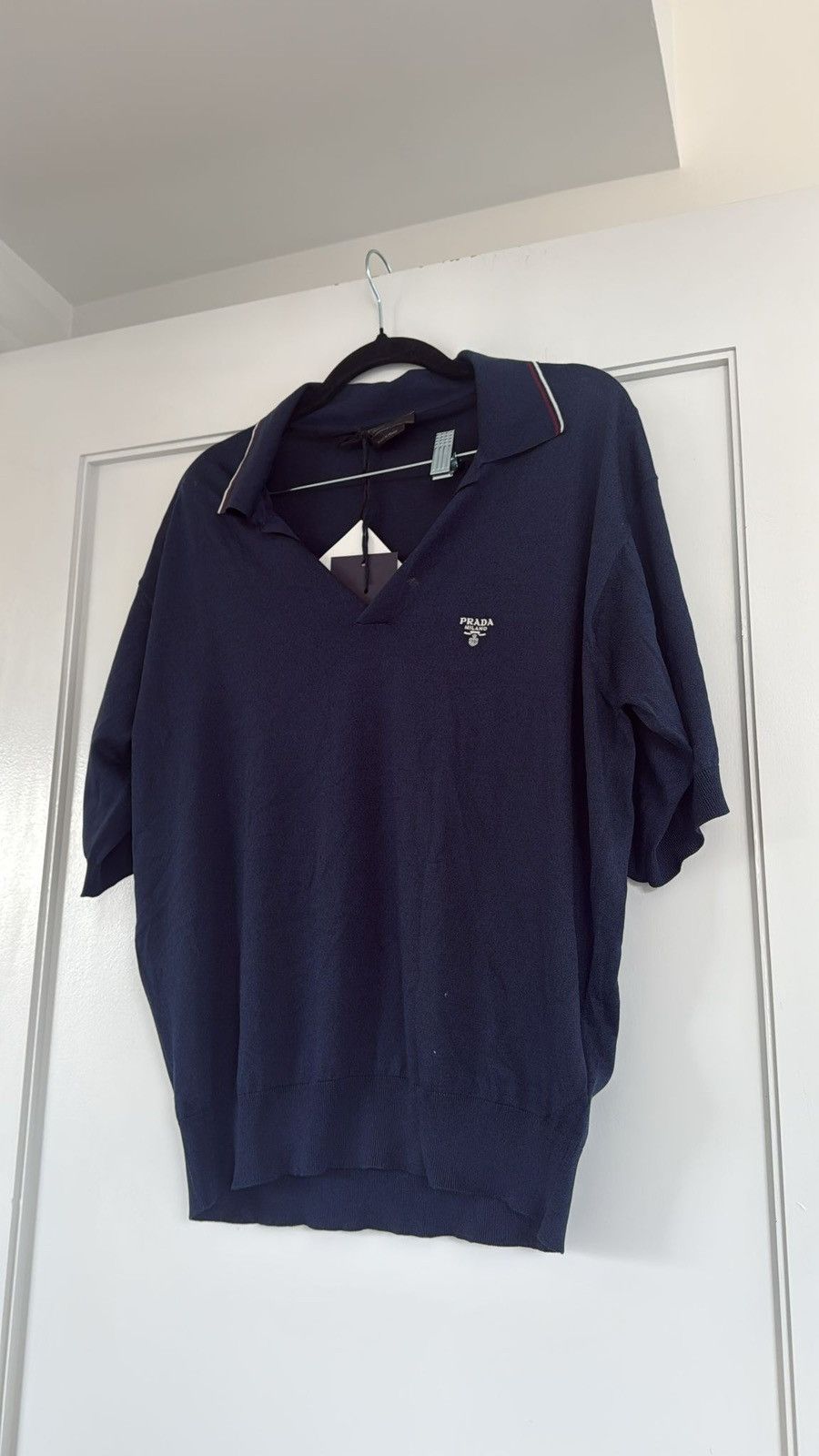Prada 🔥$2.4K VALUE🔥Cashmere Knit Polo Shirt Size US M / EU 48-50 / 2 - 2 Thumbnail